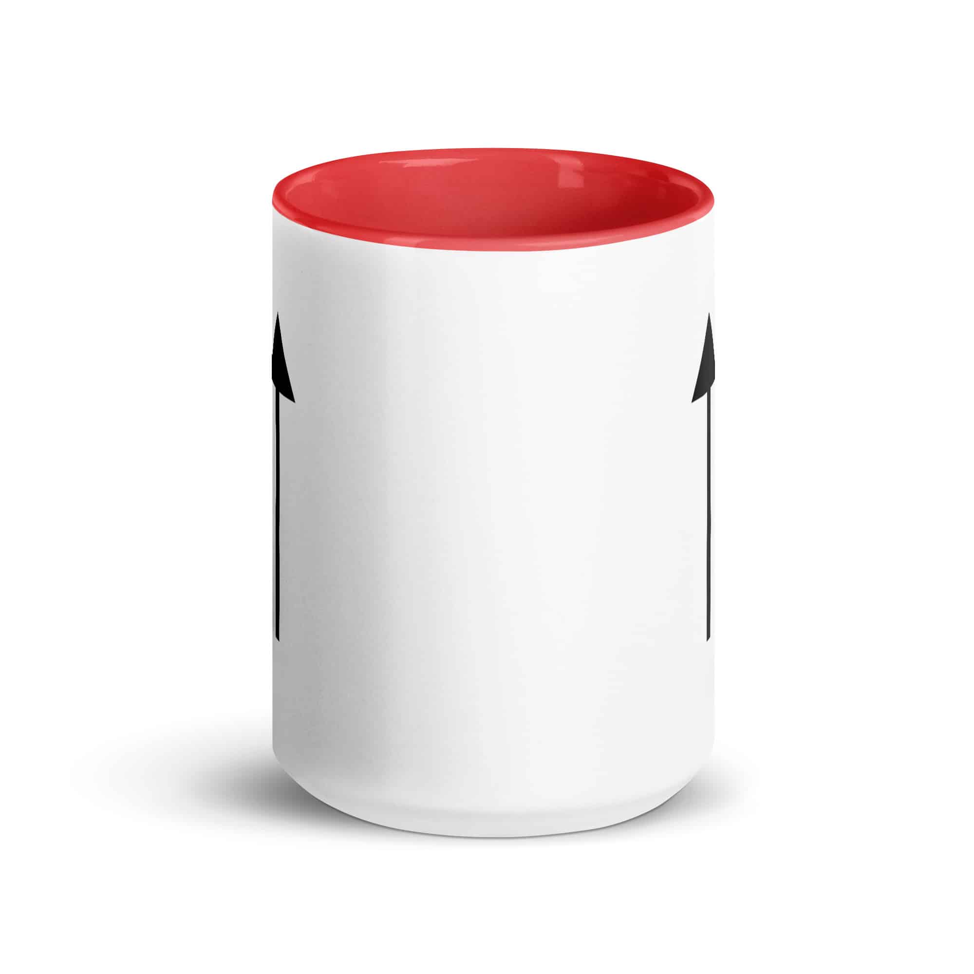 Black Upward Trail Arrow Color Inside Mug