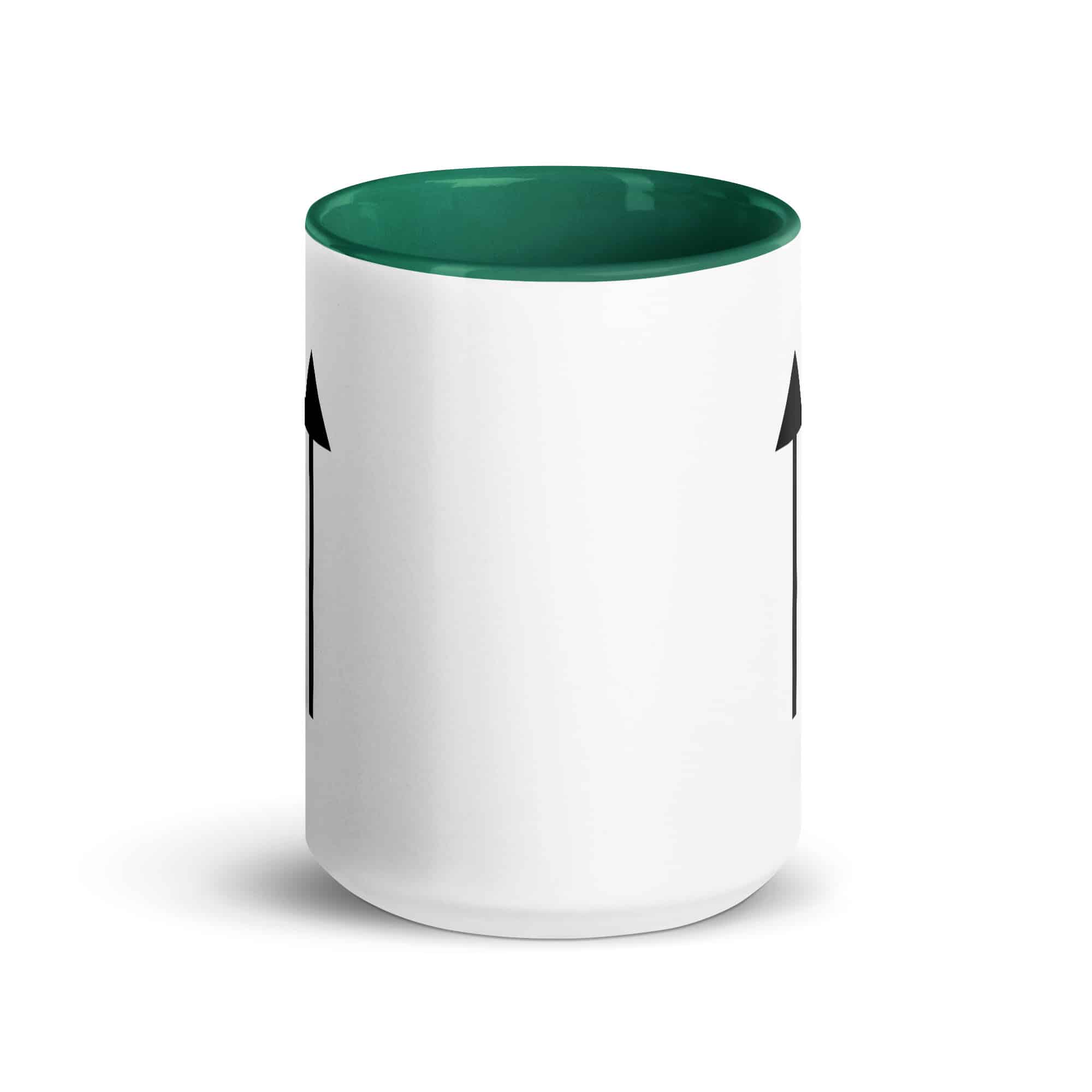 Black Upward Trail Arrow Color Inside Mug