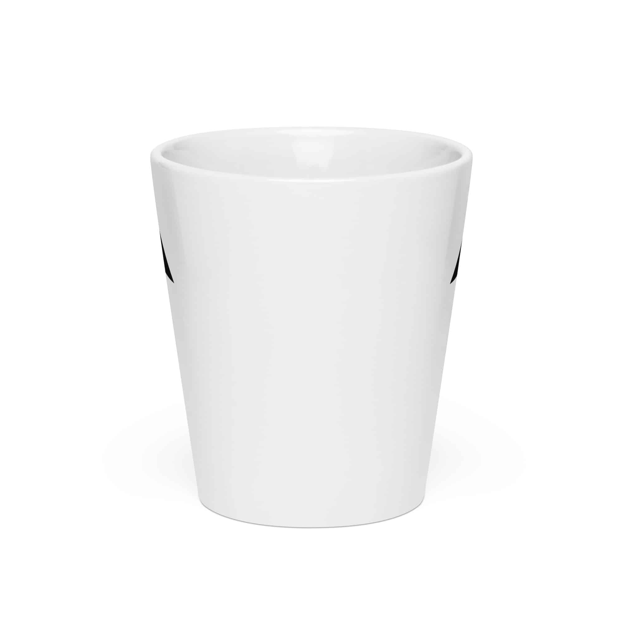 Black Upward Trail Arrow Latte Mug