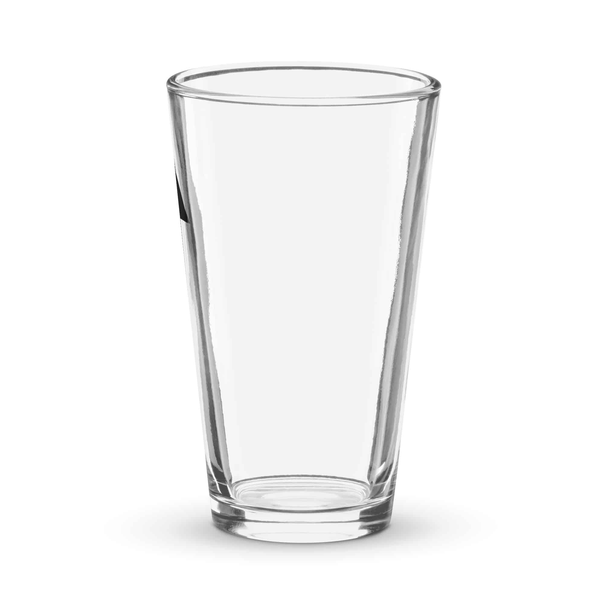 Black Upward Trail Arrow Pint Glass