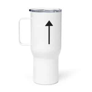 07 Upward Trail Arrow Black Travel Mug - 25 oz - Main