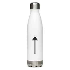 07 Upward Trail Arrow Black Stainless Steel Water Bottle - 17 oz - Main
