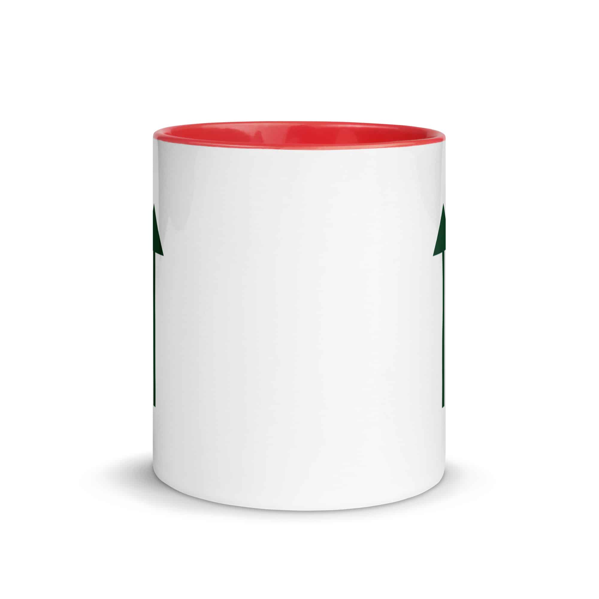 Forest Green Upward Trail Arrow Color Inside Mug