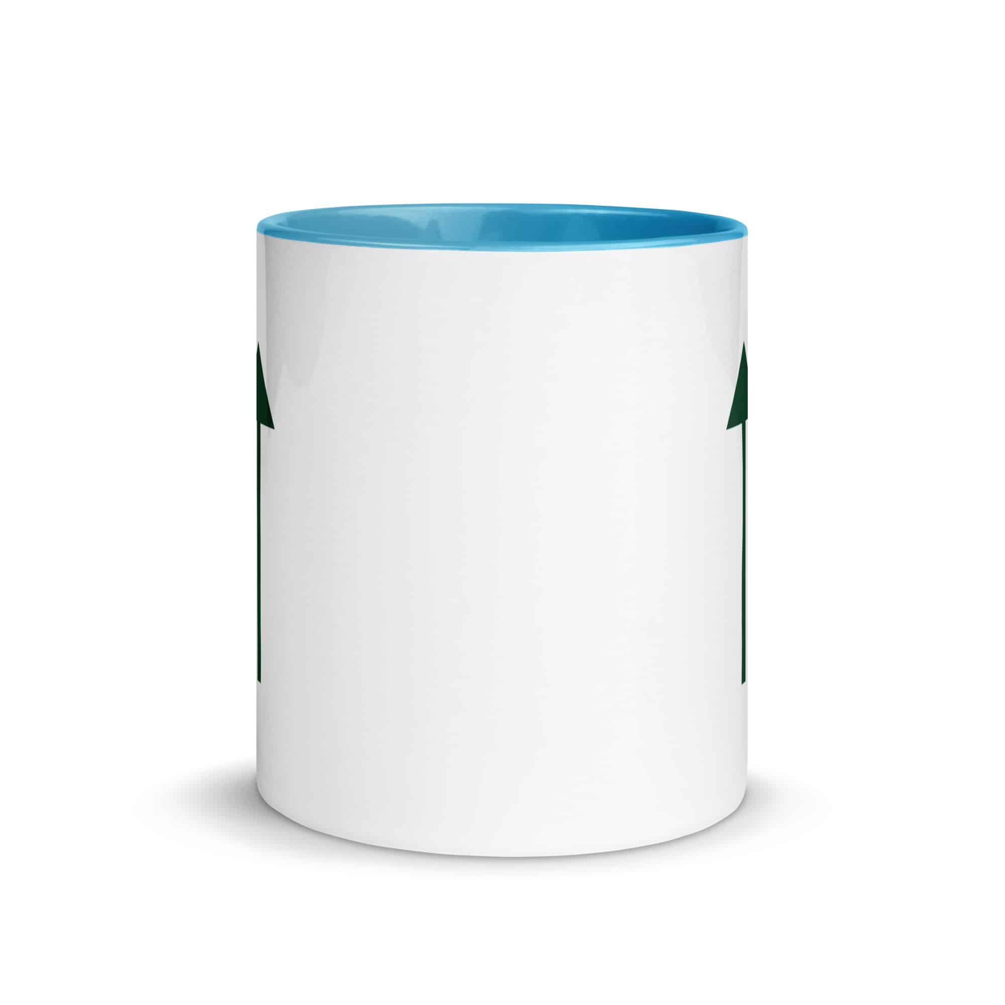 Forest Green Upward Trail Arrow Color Inside Mug