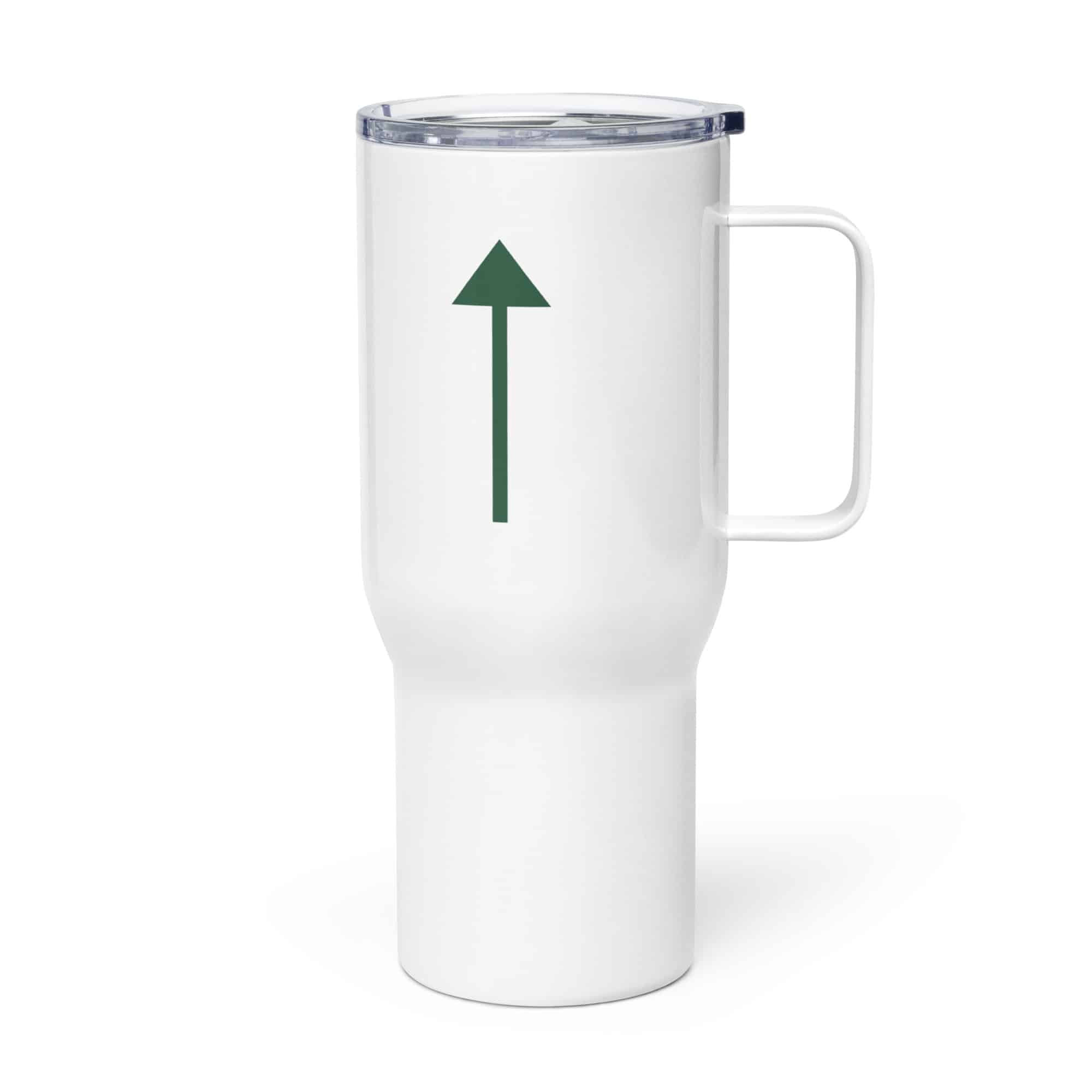 Forest Green Upward Trail Arrow Travel Mug