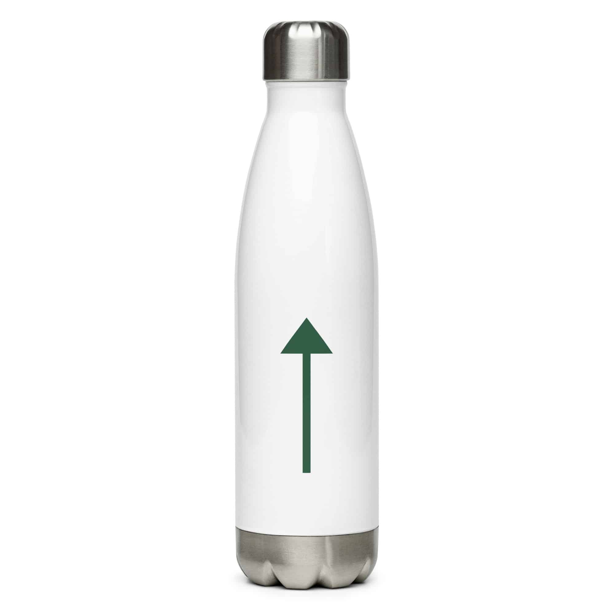 Forest Green Upward Trail Arrow Water Bottle