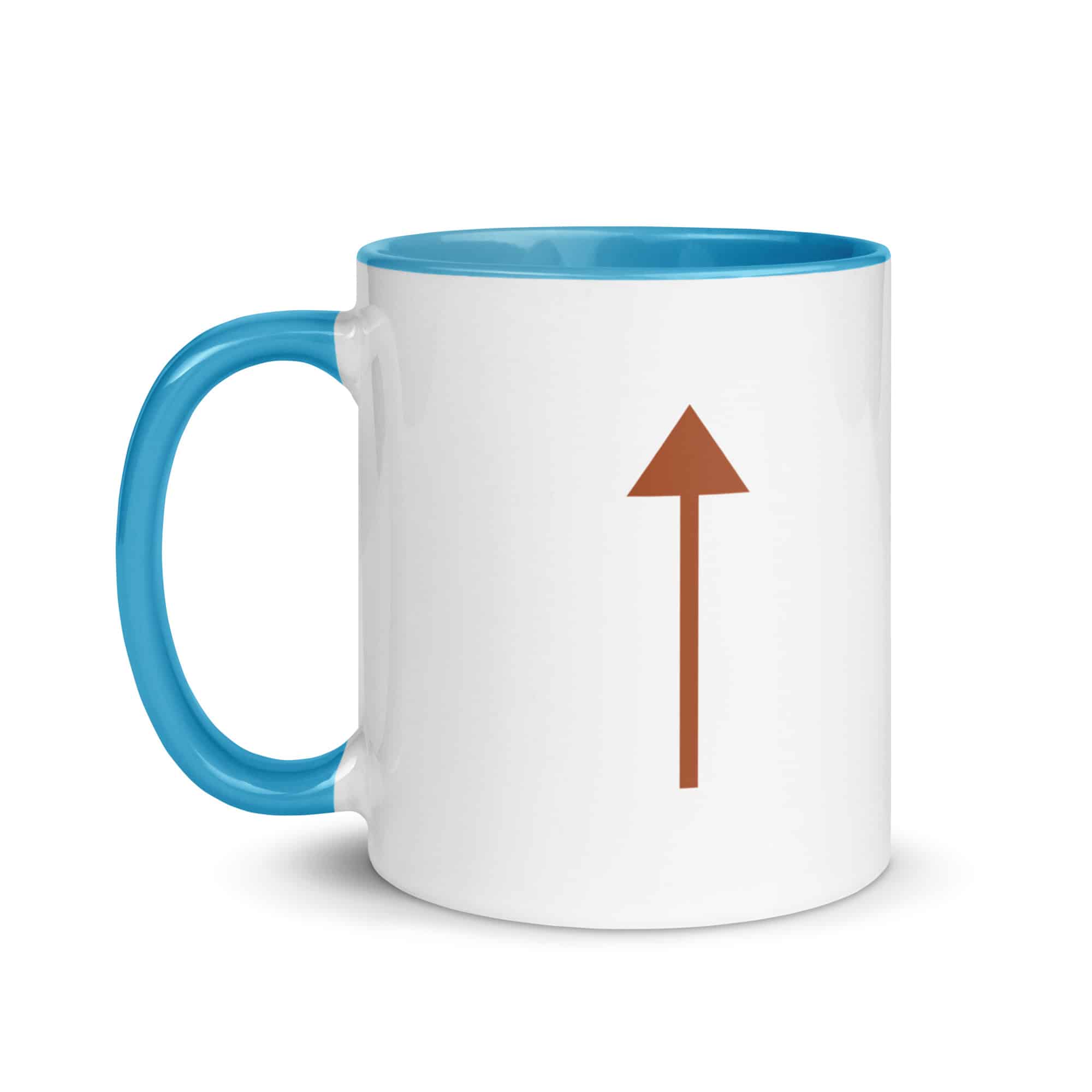 Terracotta Upward Trail Arrow Color Inside Mug