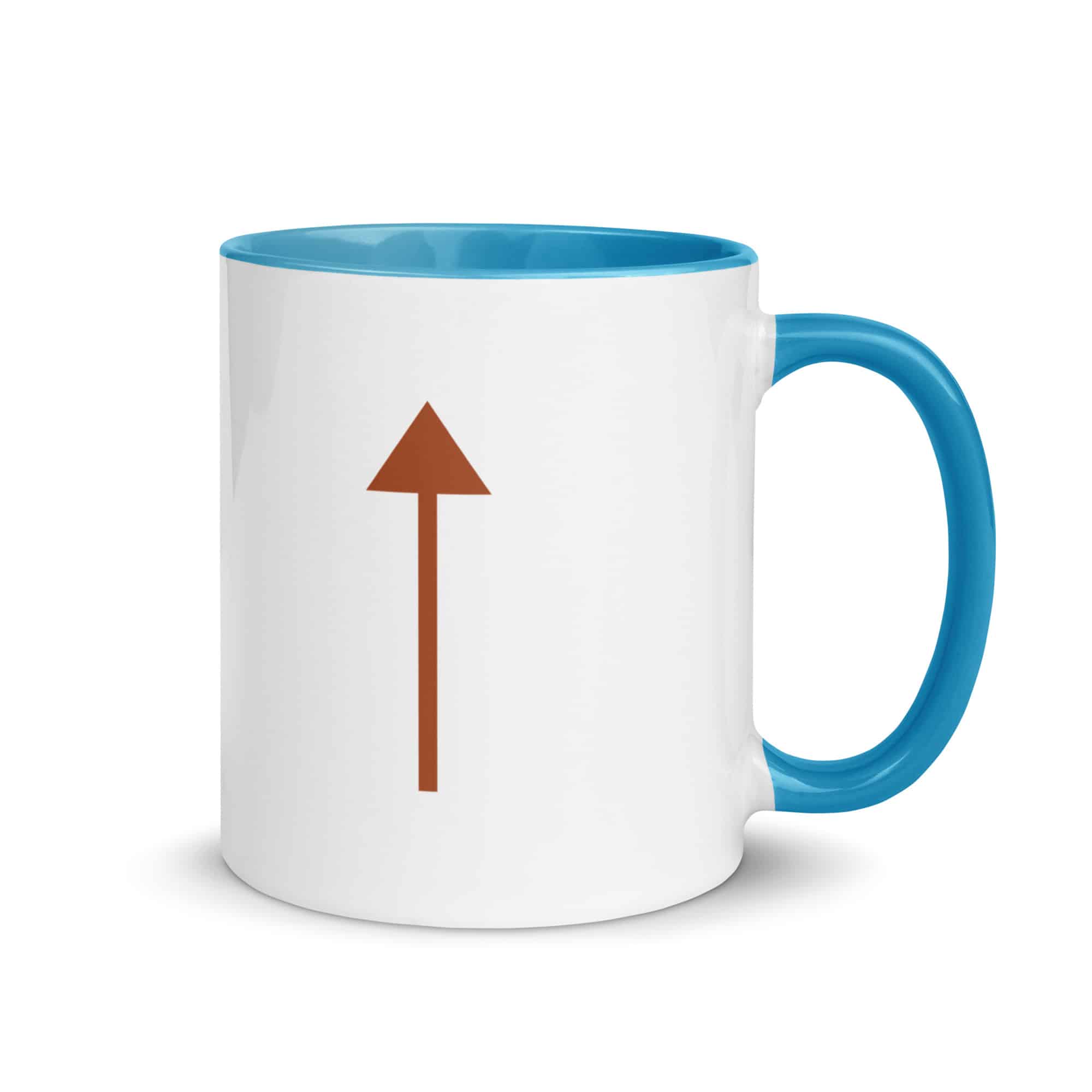Terracotta Upward Trail Arrow Color Inside Mug