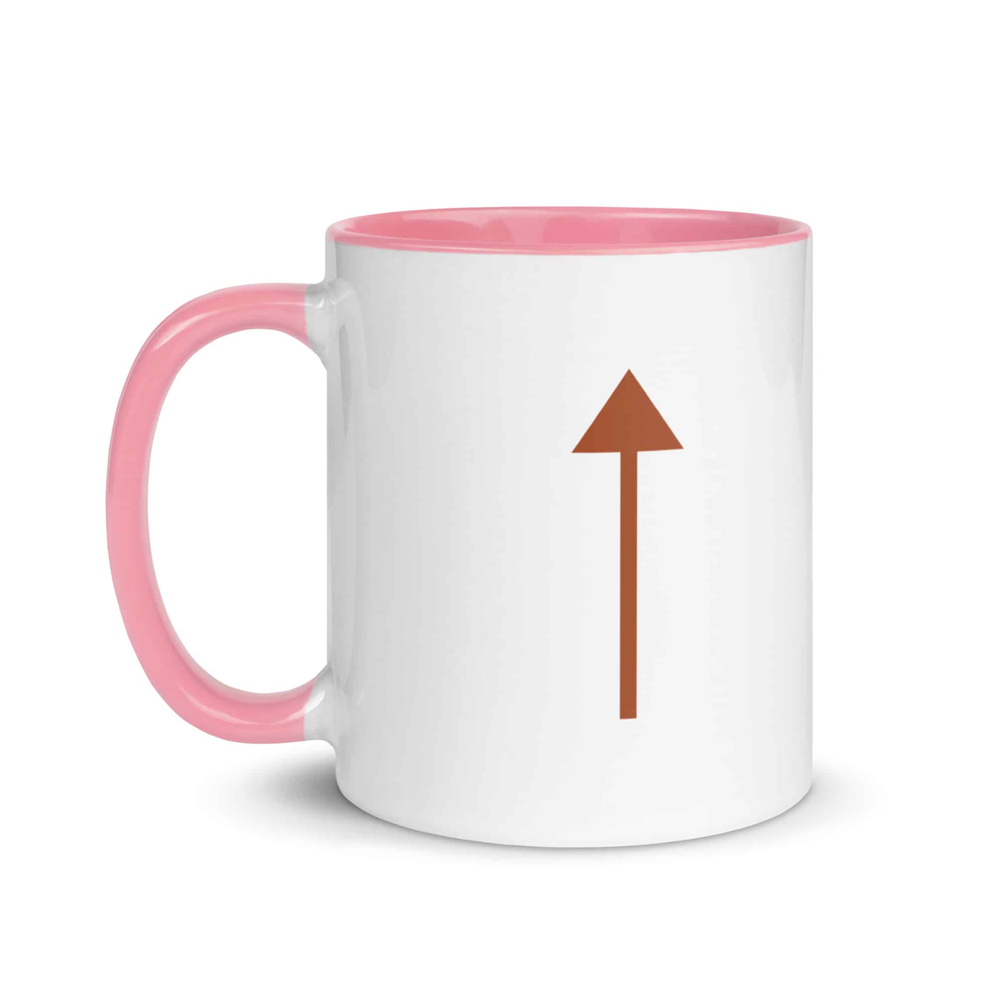 Terracotta Upward Trail Arrow Color Inside Mug