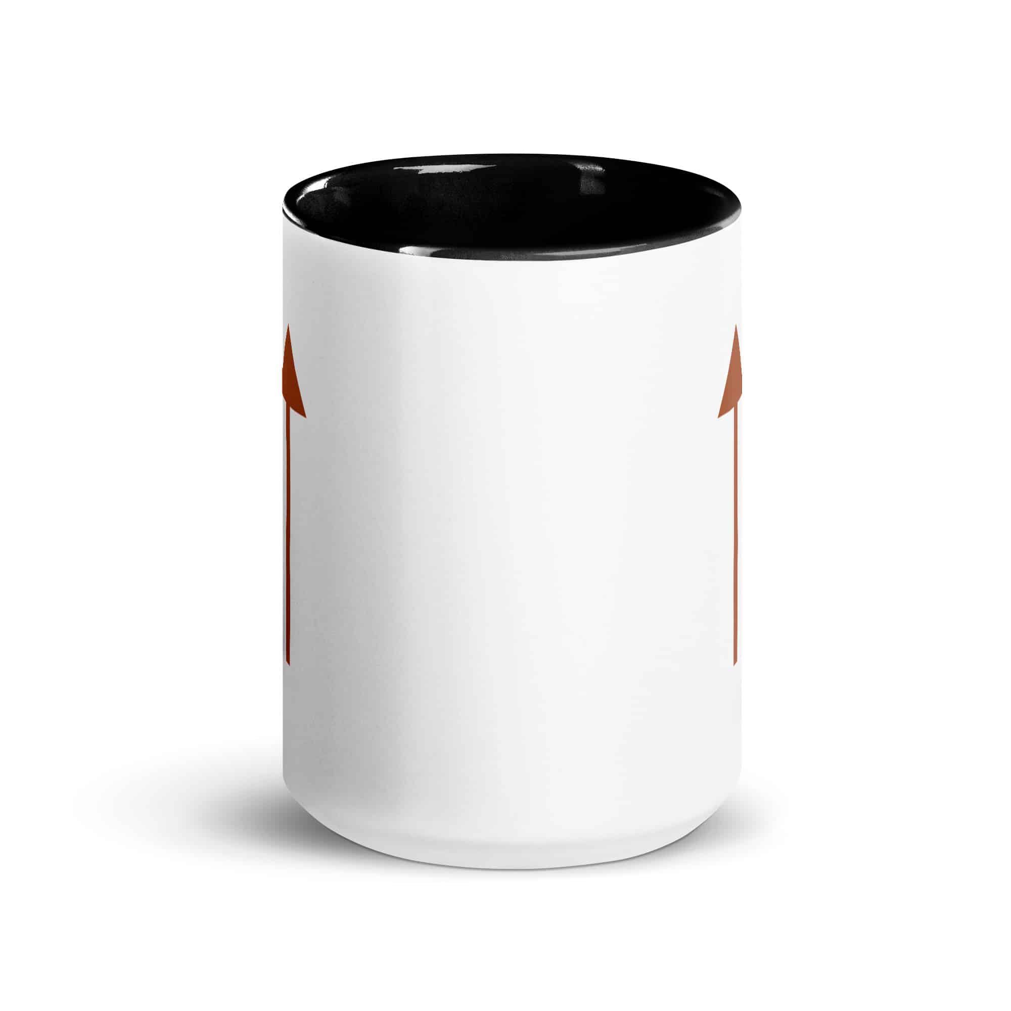 Terracotta Upward Trail Arrow Color Inside Mug