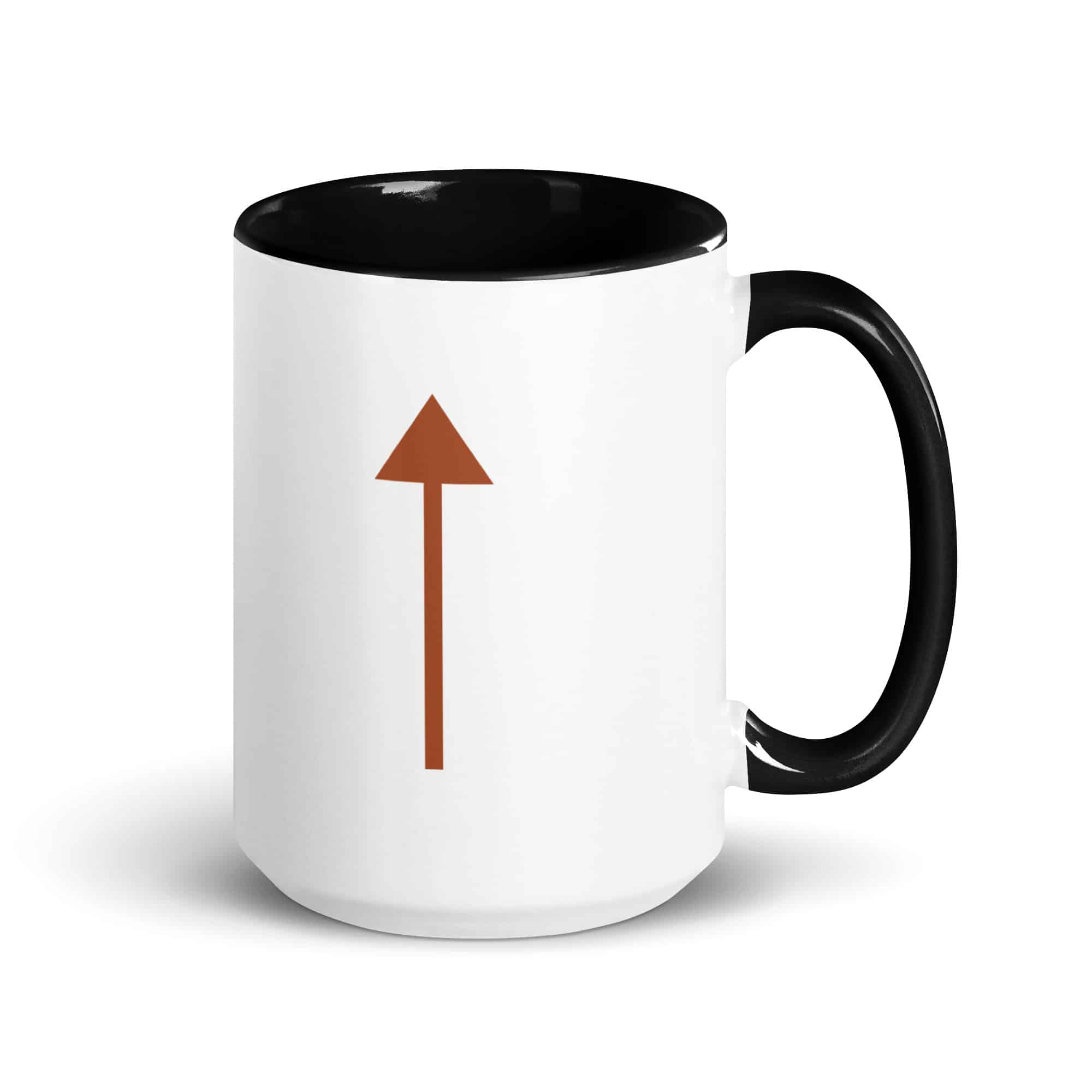 Terracotta Upward Trail Arrow Color Inside Mug