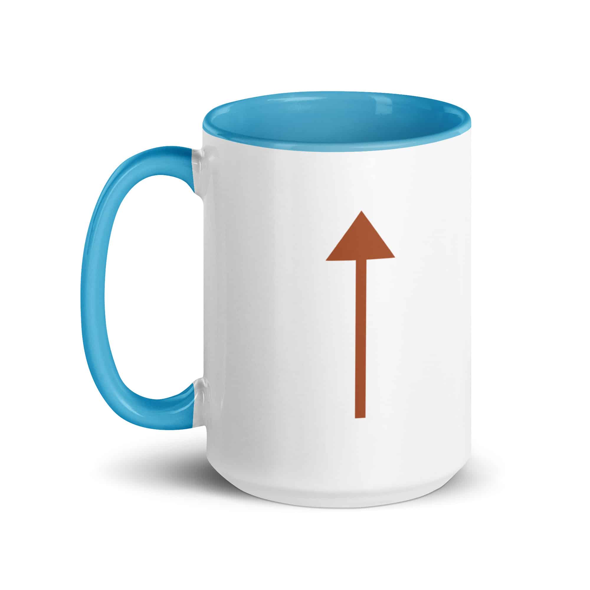Terracotta Upward Trail Arrow Color Inside Mug