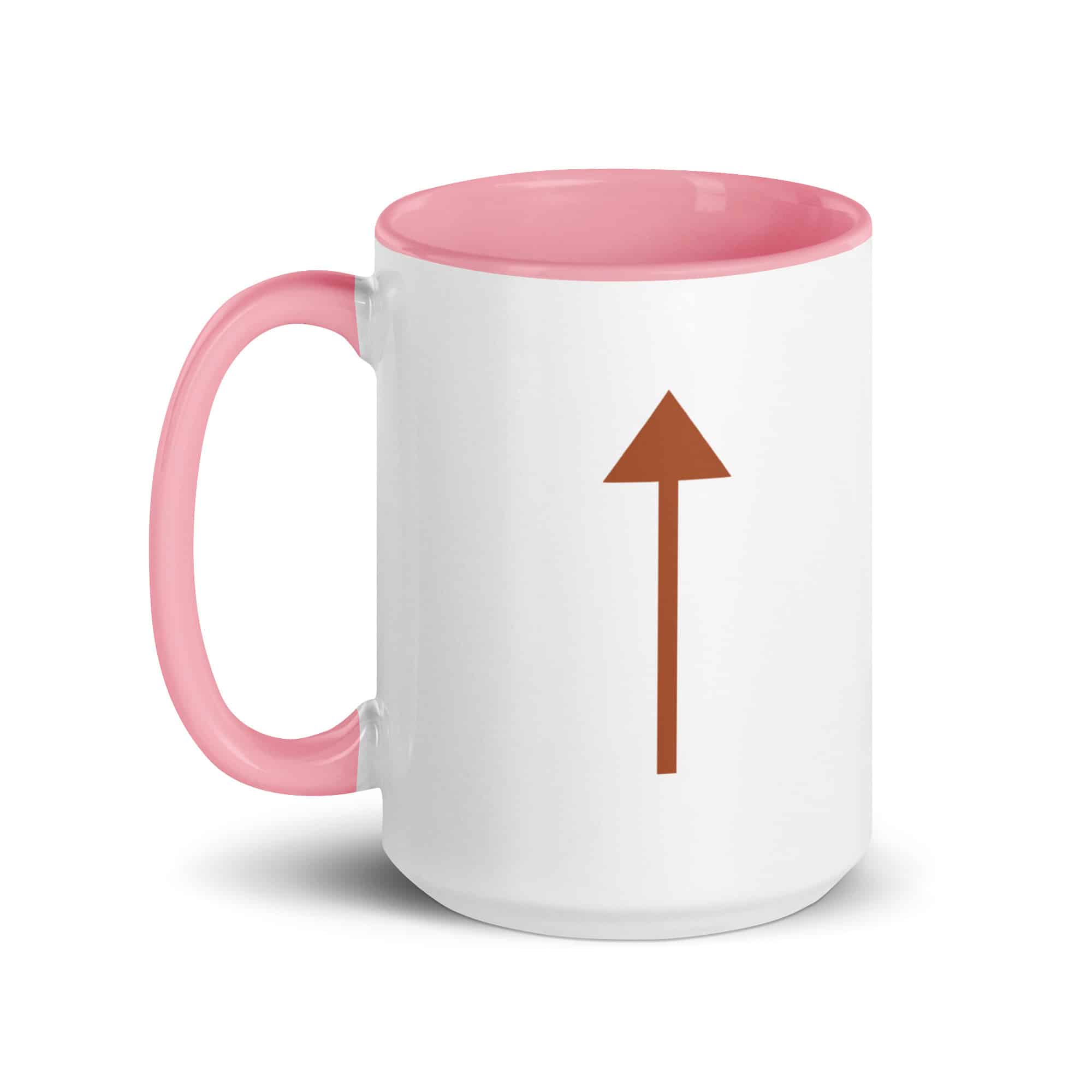 Terracotta Upward Trail Arrow Color Inside Mug
