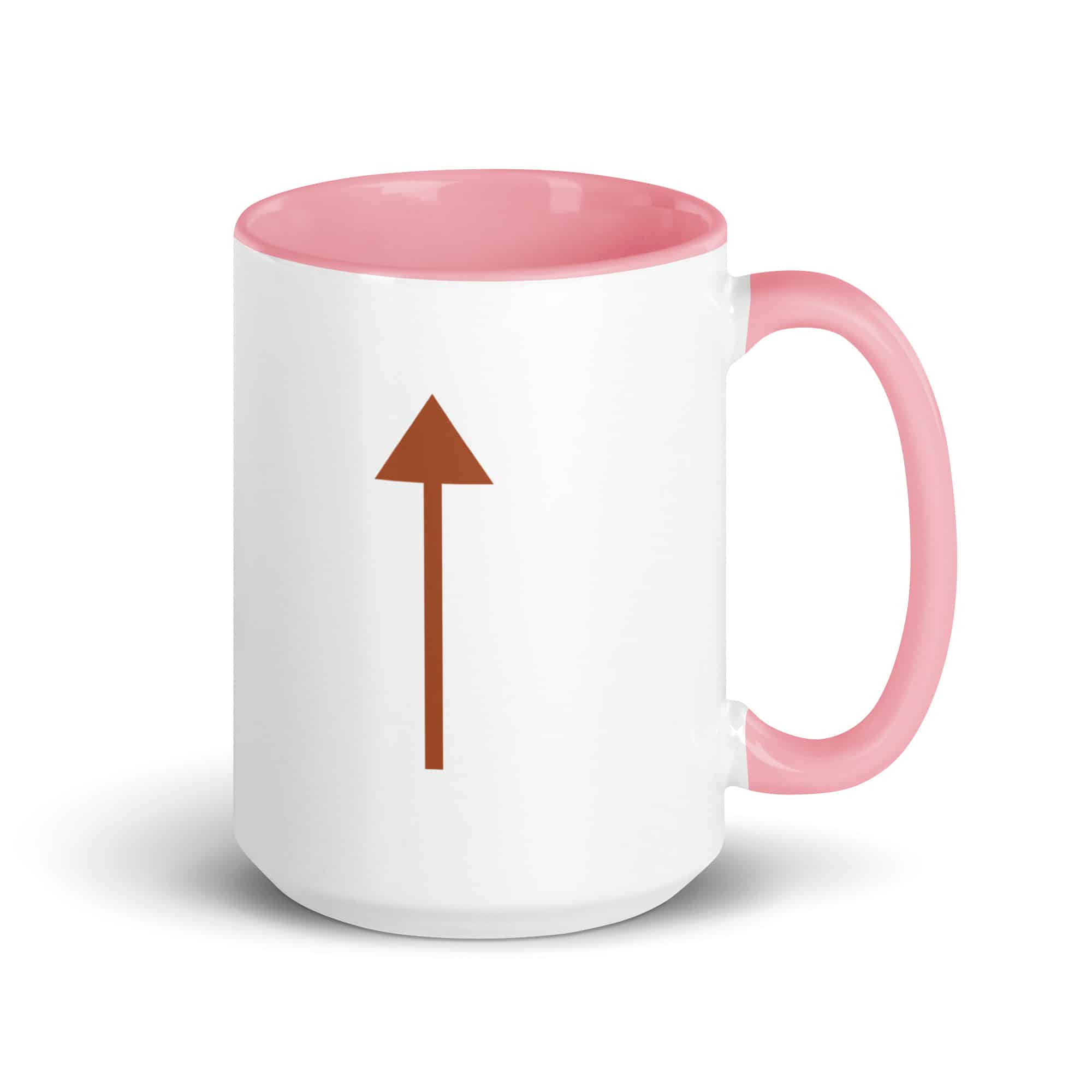 Terracotta Upward Trail Arrow Color Inside Mug