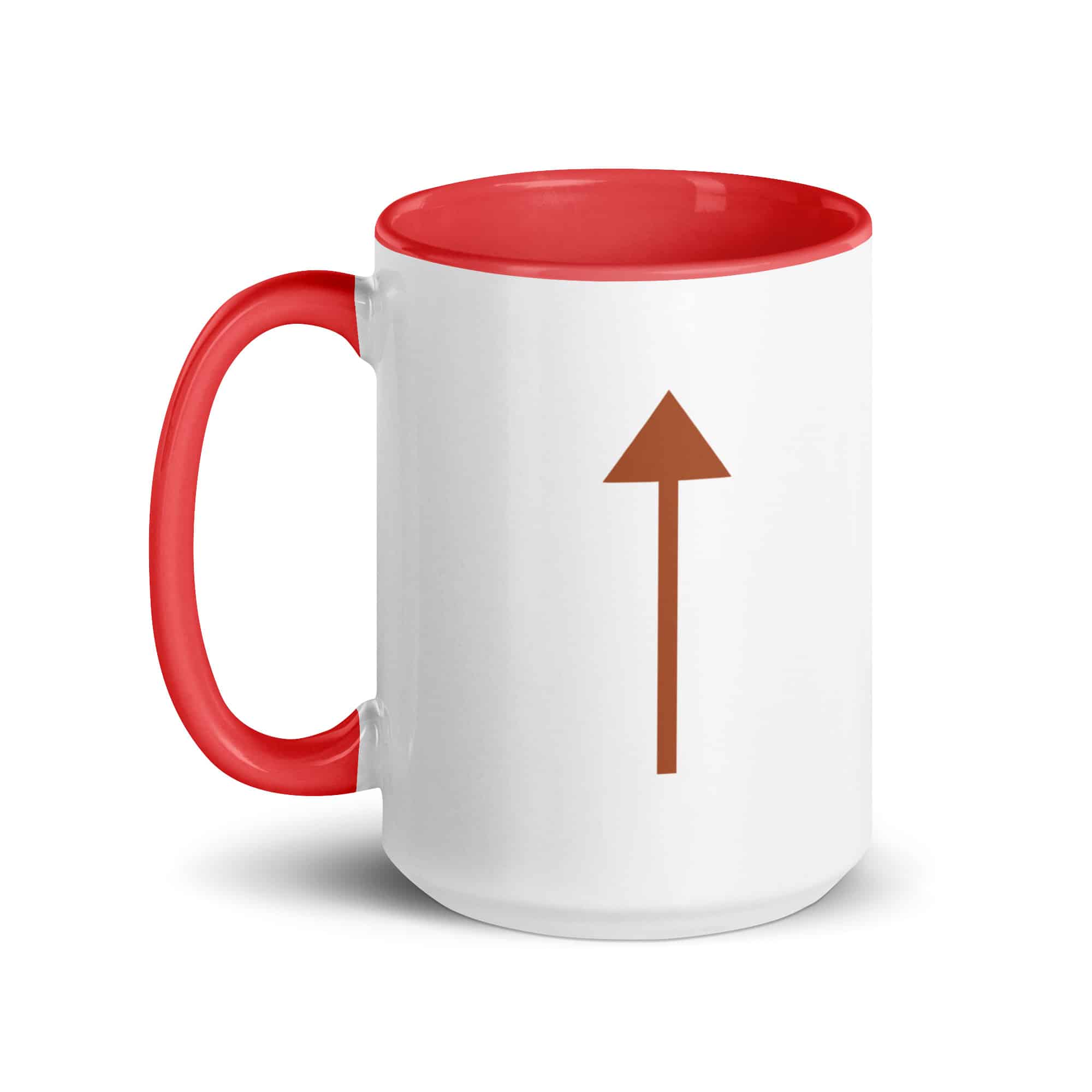 Terracotta Upward Trail Arrow Color Inside Mug