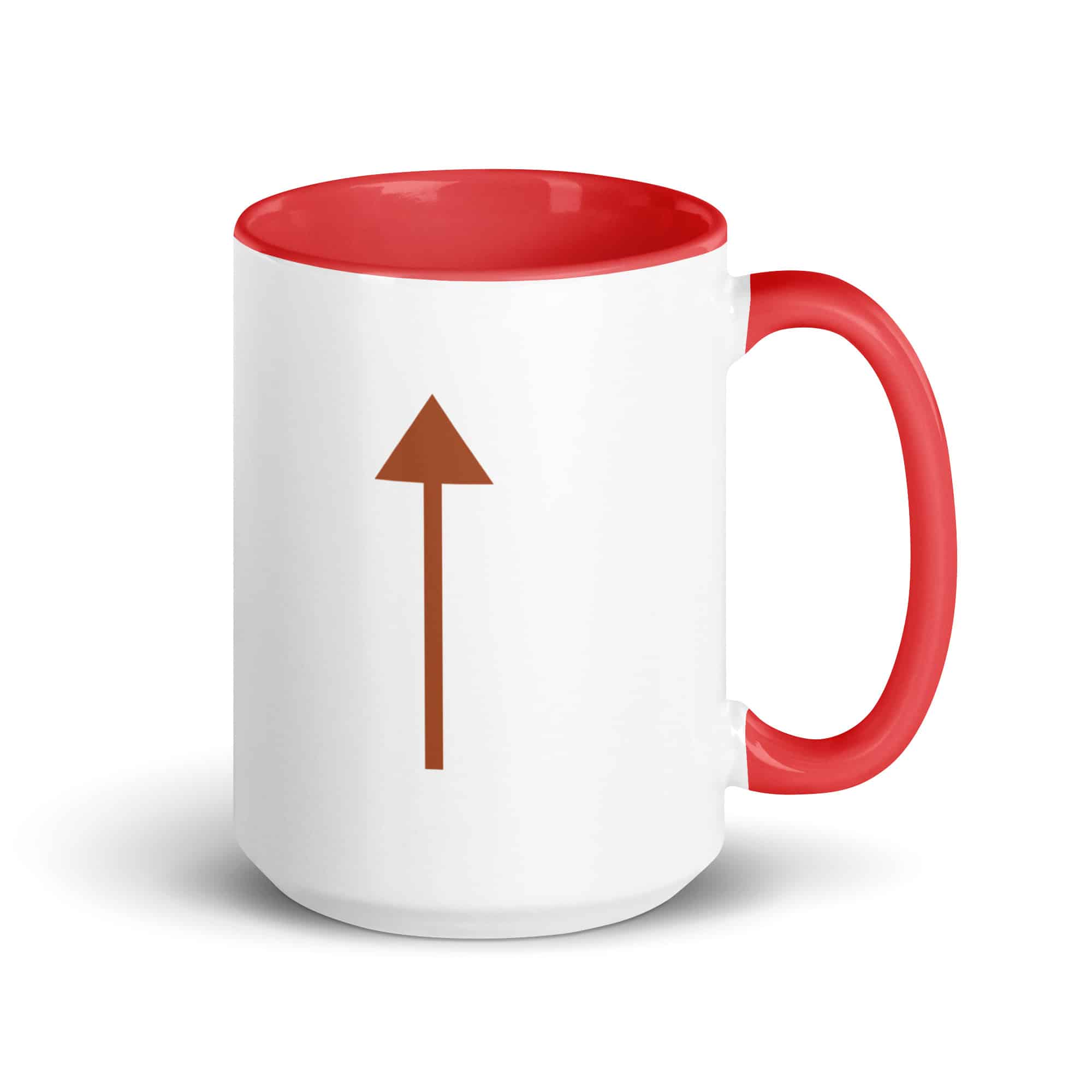 Terracotta Upward Trail Arrow Color Inside Mug