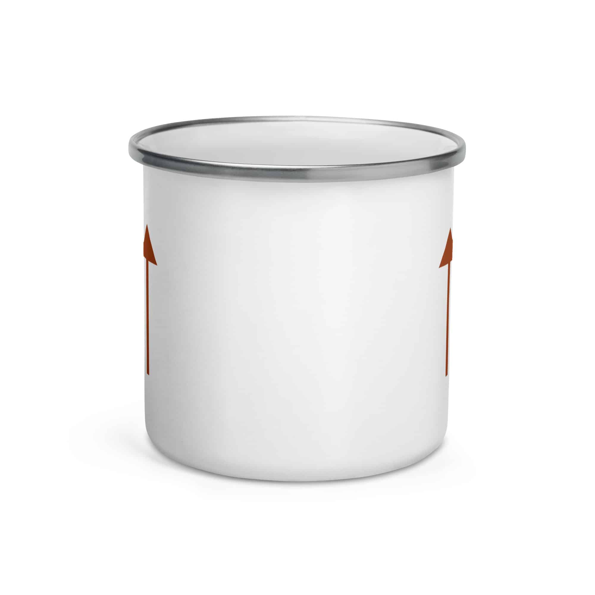 Terracotta Upward Trail Arrow Enamel Camp Mug