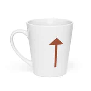 07 Upward Trail Arrow Terracotta Latte Mug - 12 oz - Main