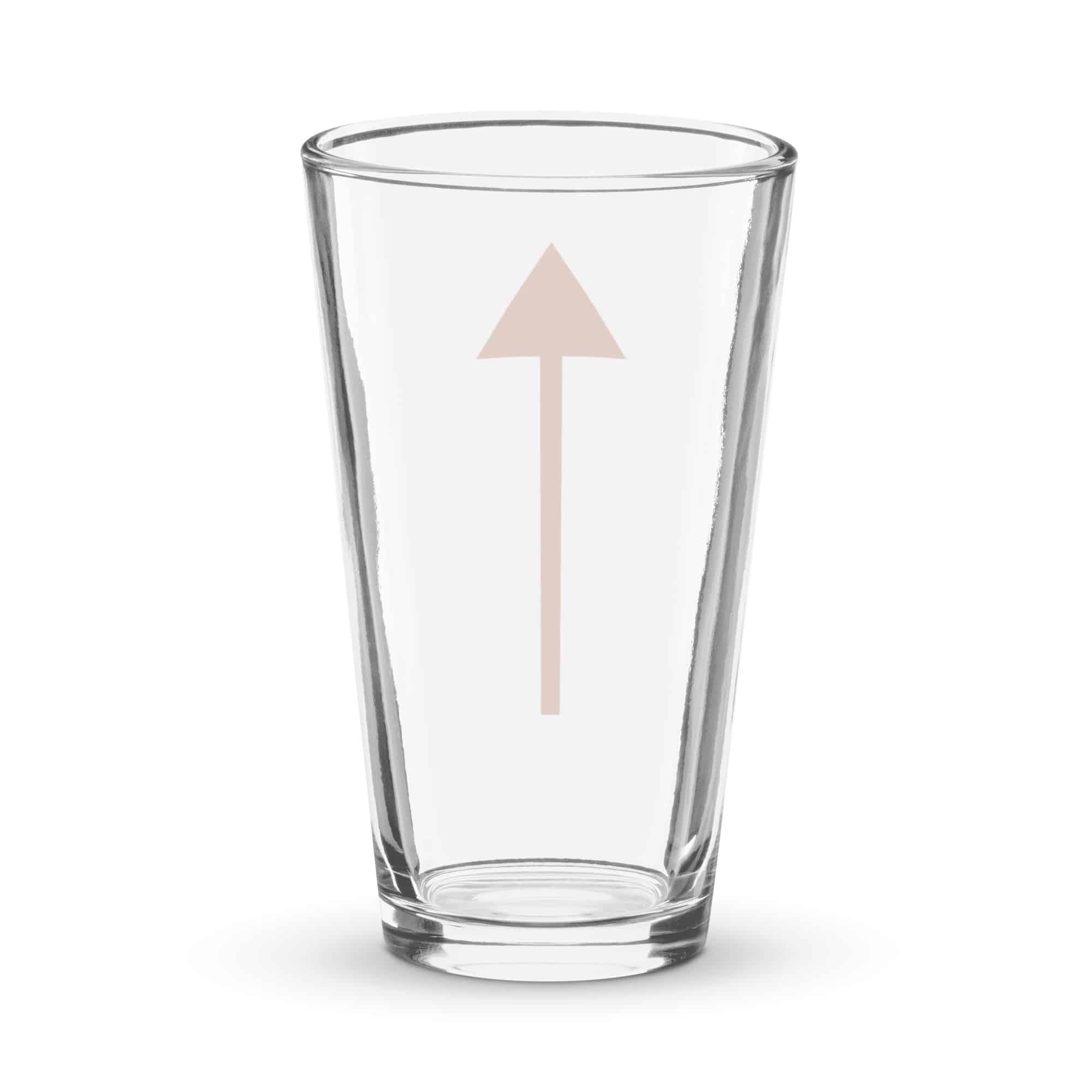 Terracotta Upward Trail Arrow Pint Glass