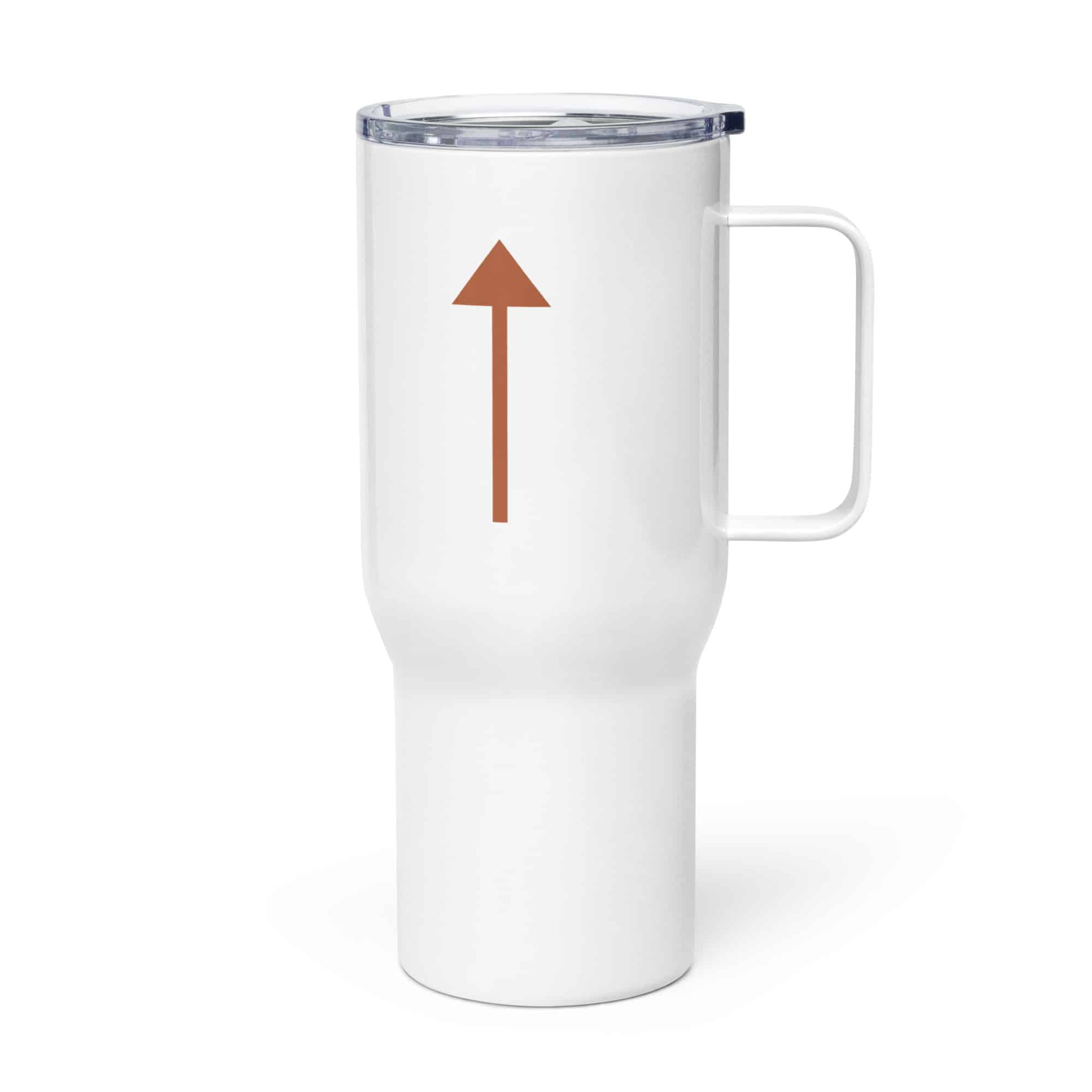 Terracotta Upward Trail Arrow Travel Mug