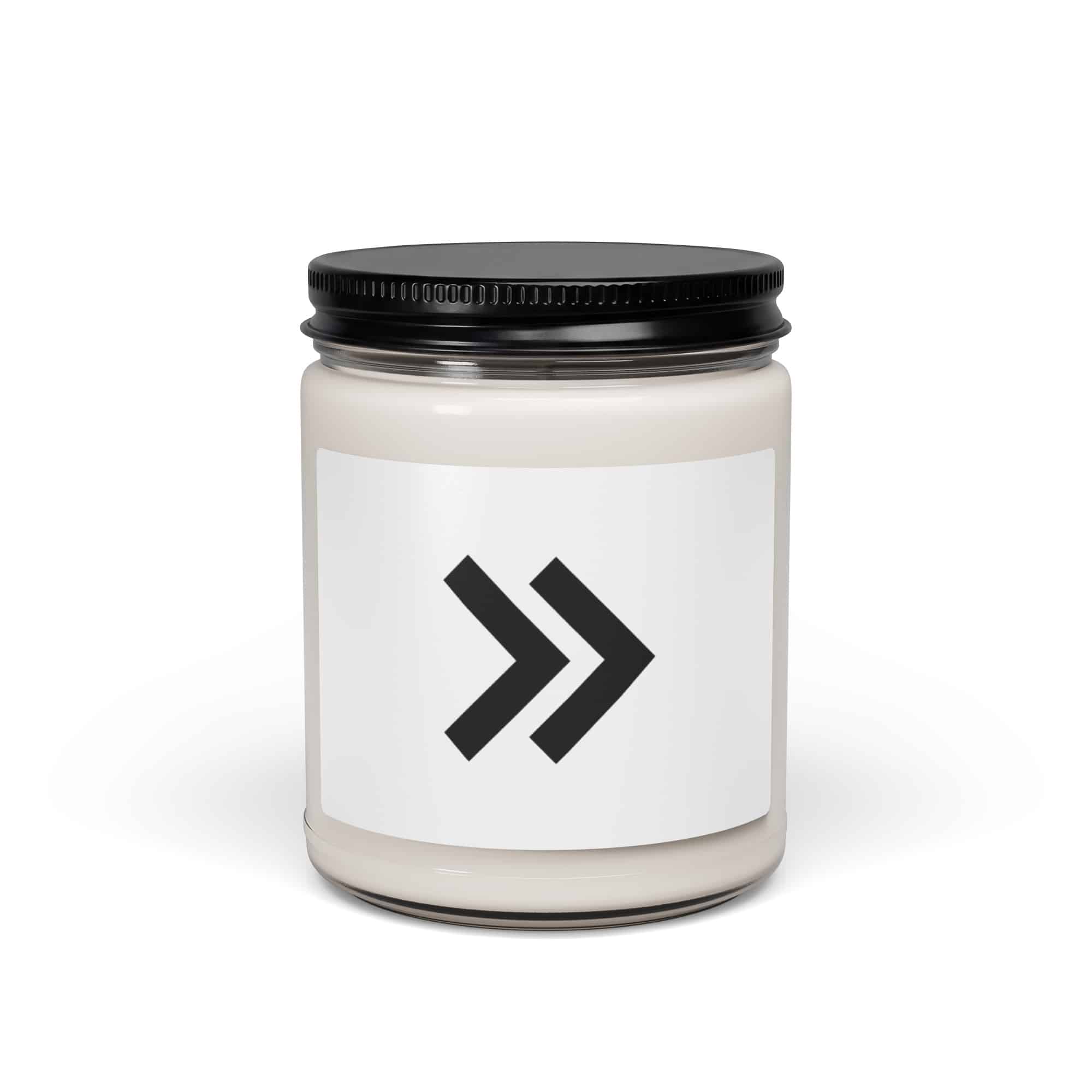Black Double Chevron Candle