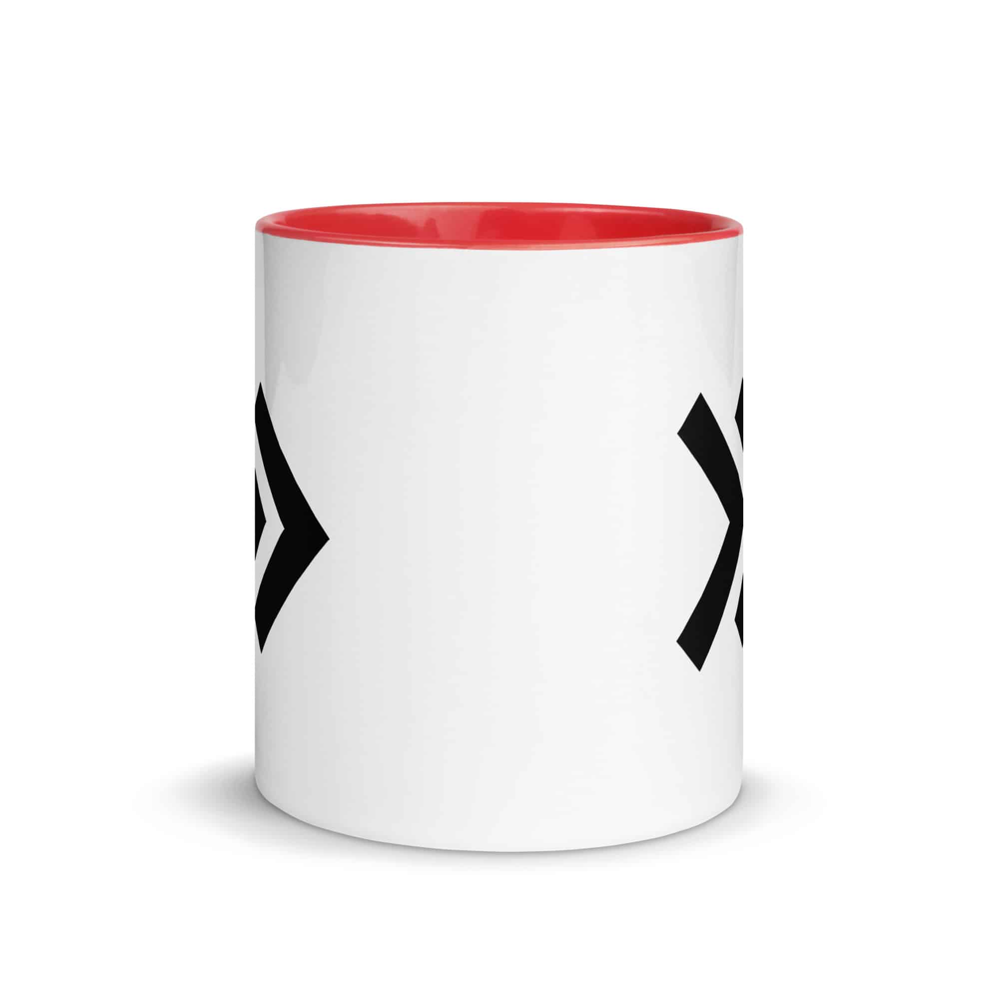 Black Double Chevron Color Inside Mug