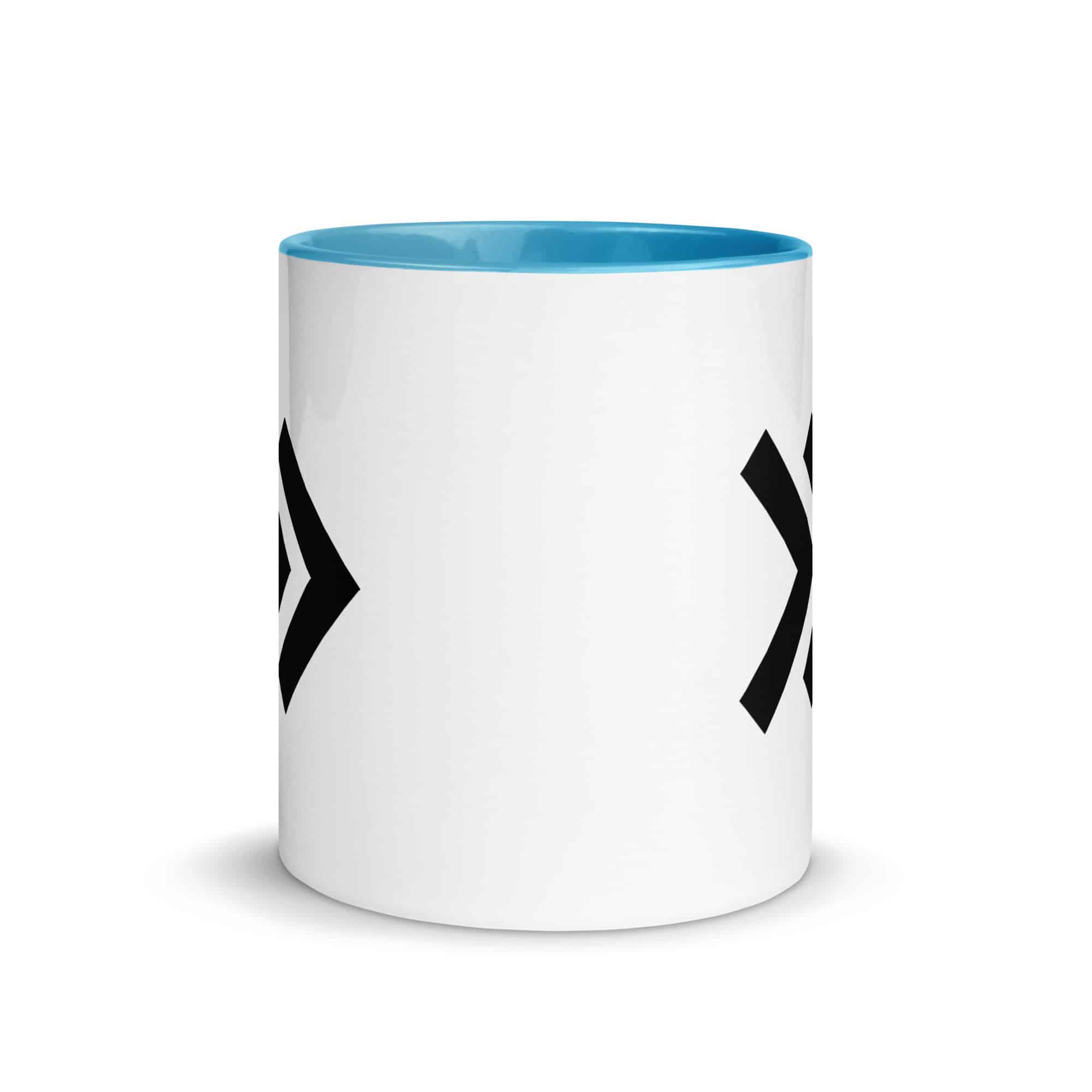 Black Double Chevron Color Inside Mug