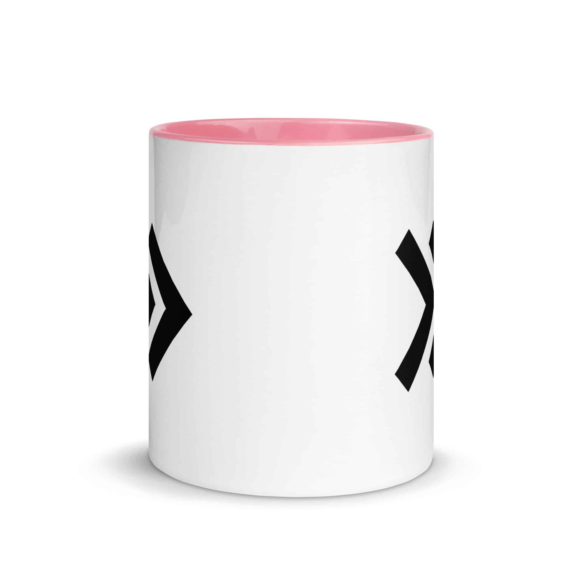 Black Double Chevron Color Inside Mug