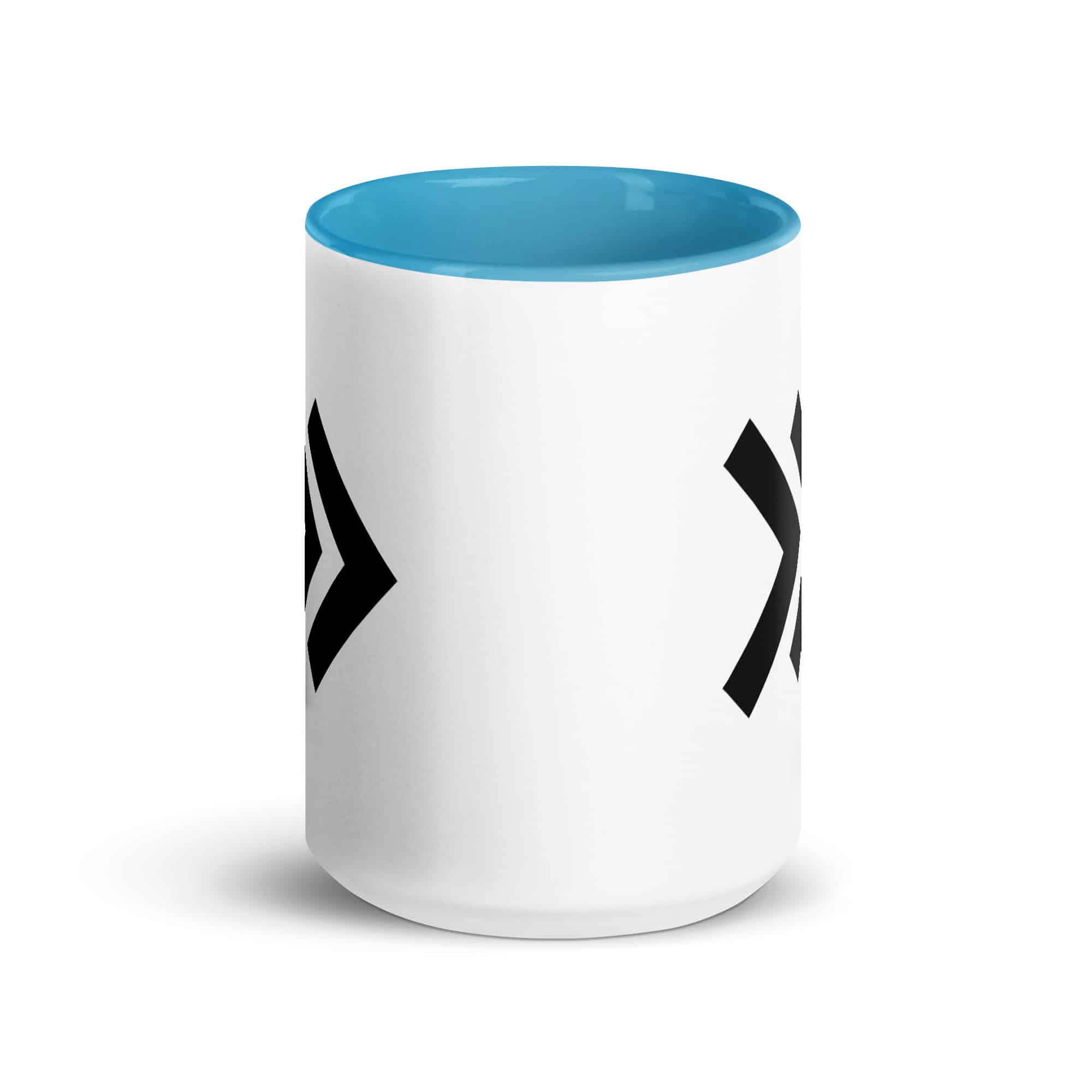 Black Double Chevron Color Inside Mug