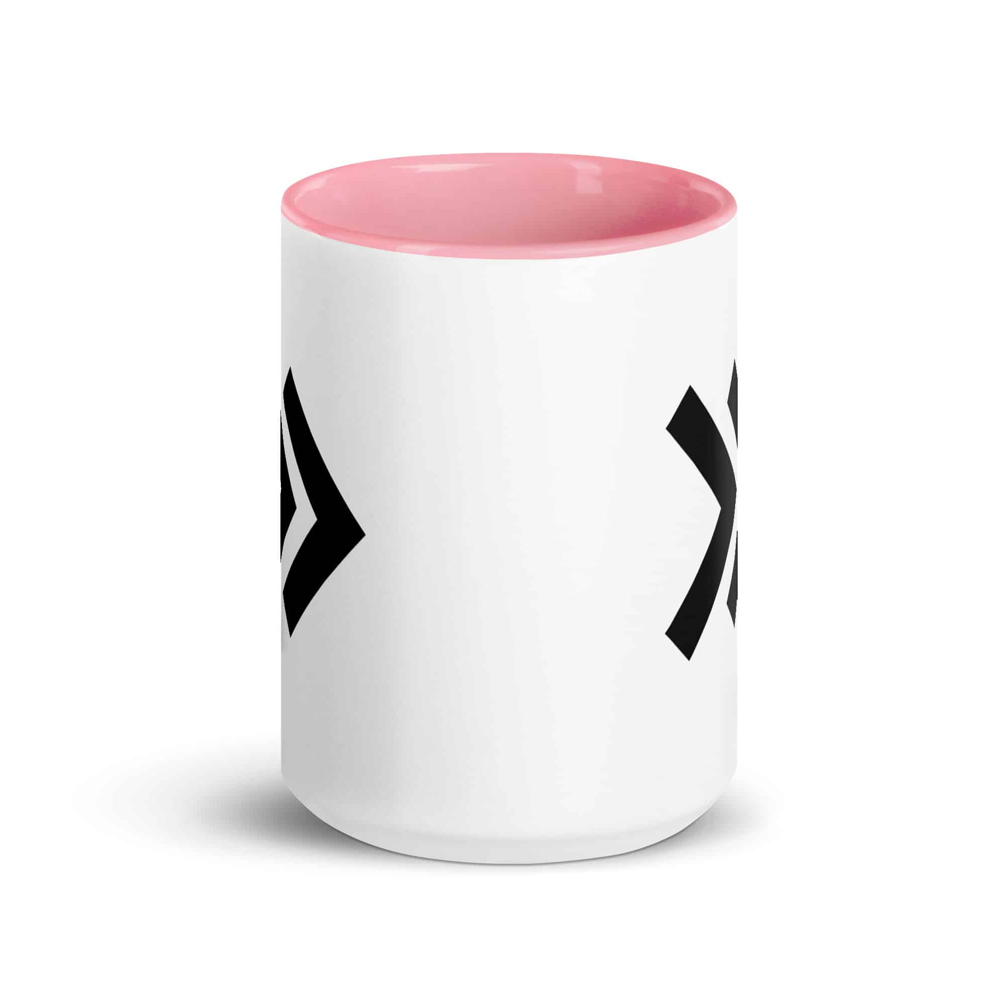 Black Double Chevron Color Inside Mug