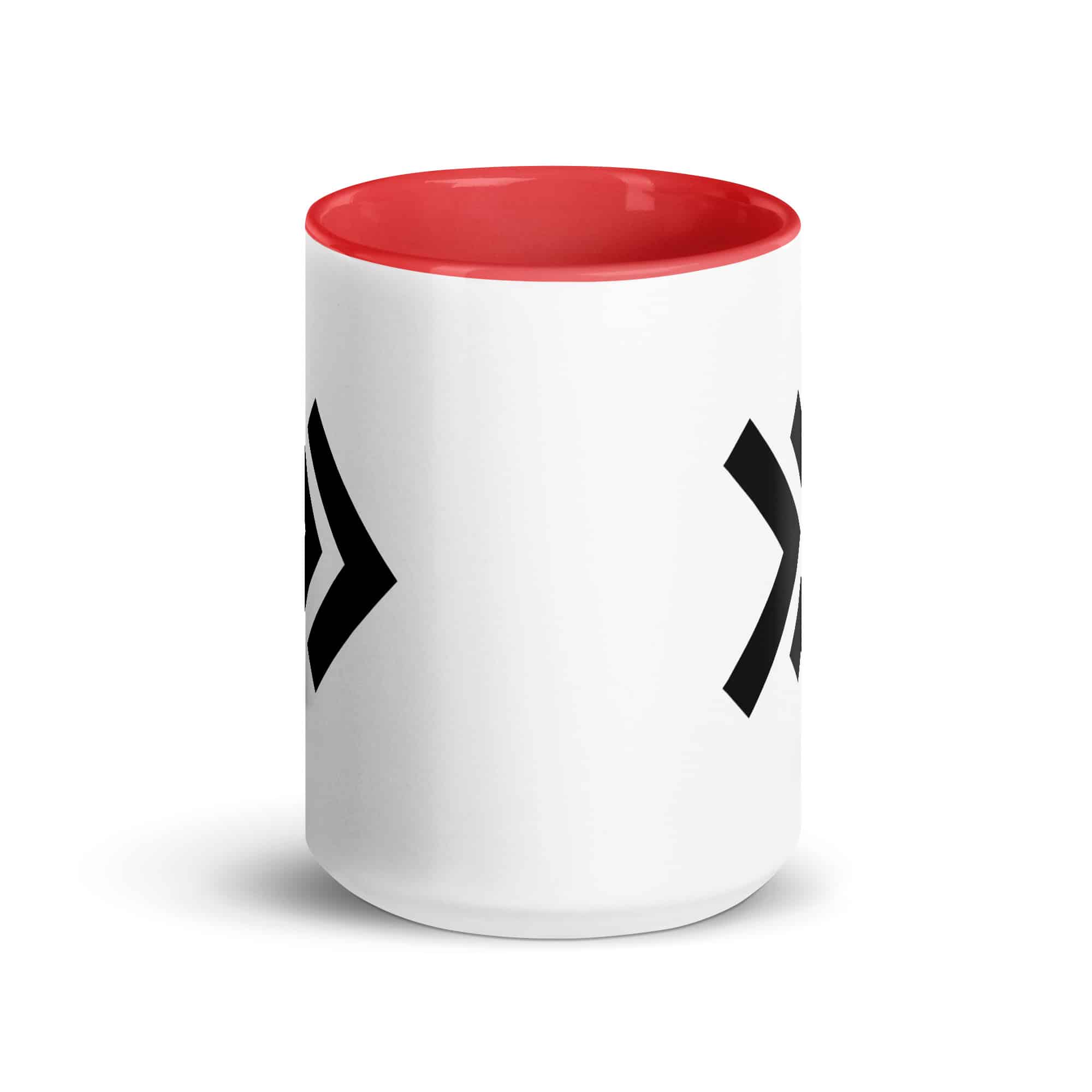 Black Double Chevron Color Inside Mug