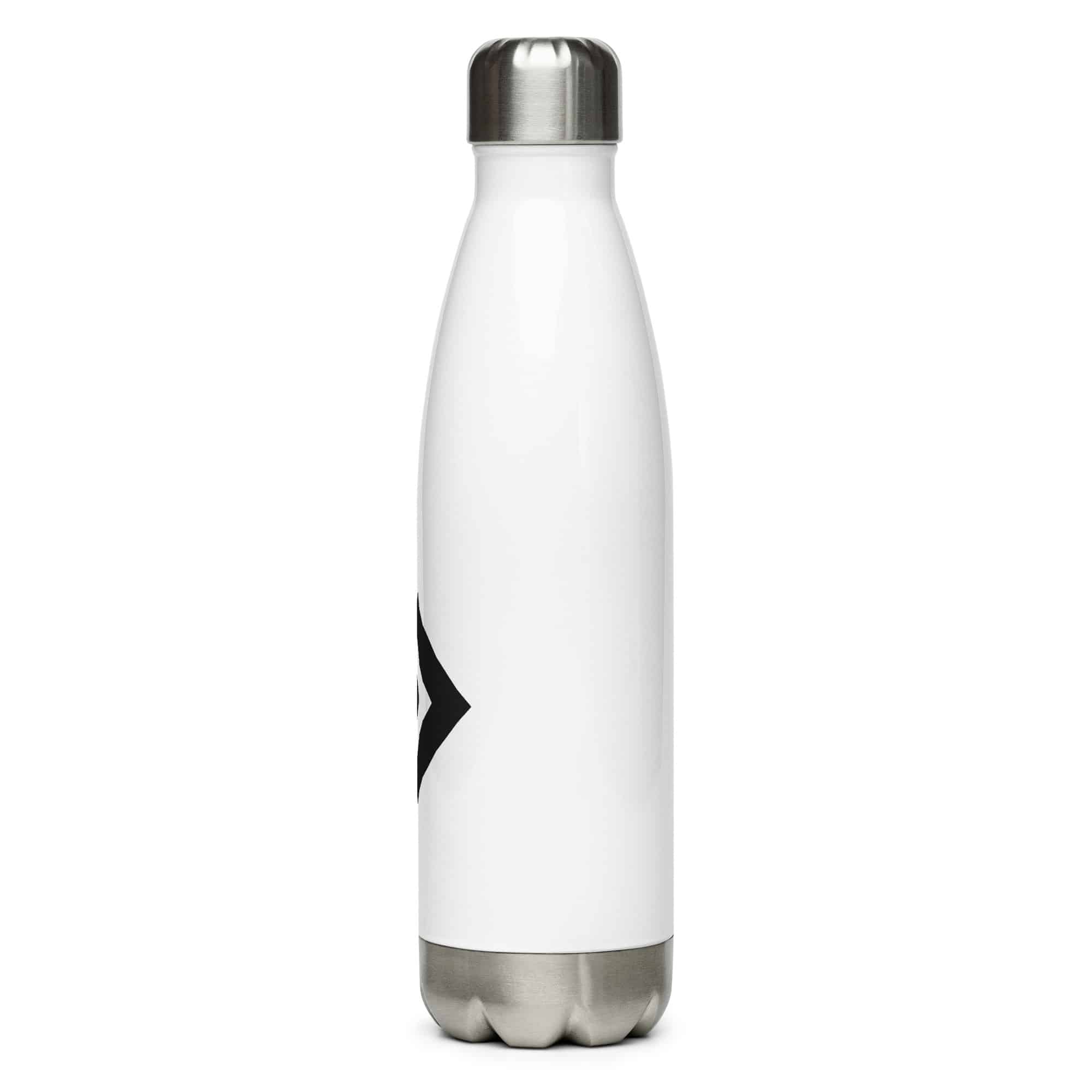 Black Double Chevron Water Bottle