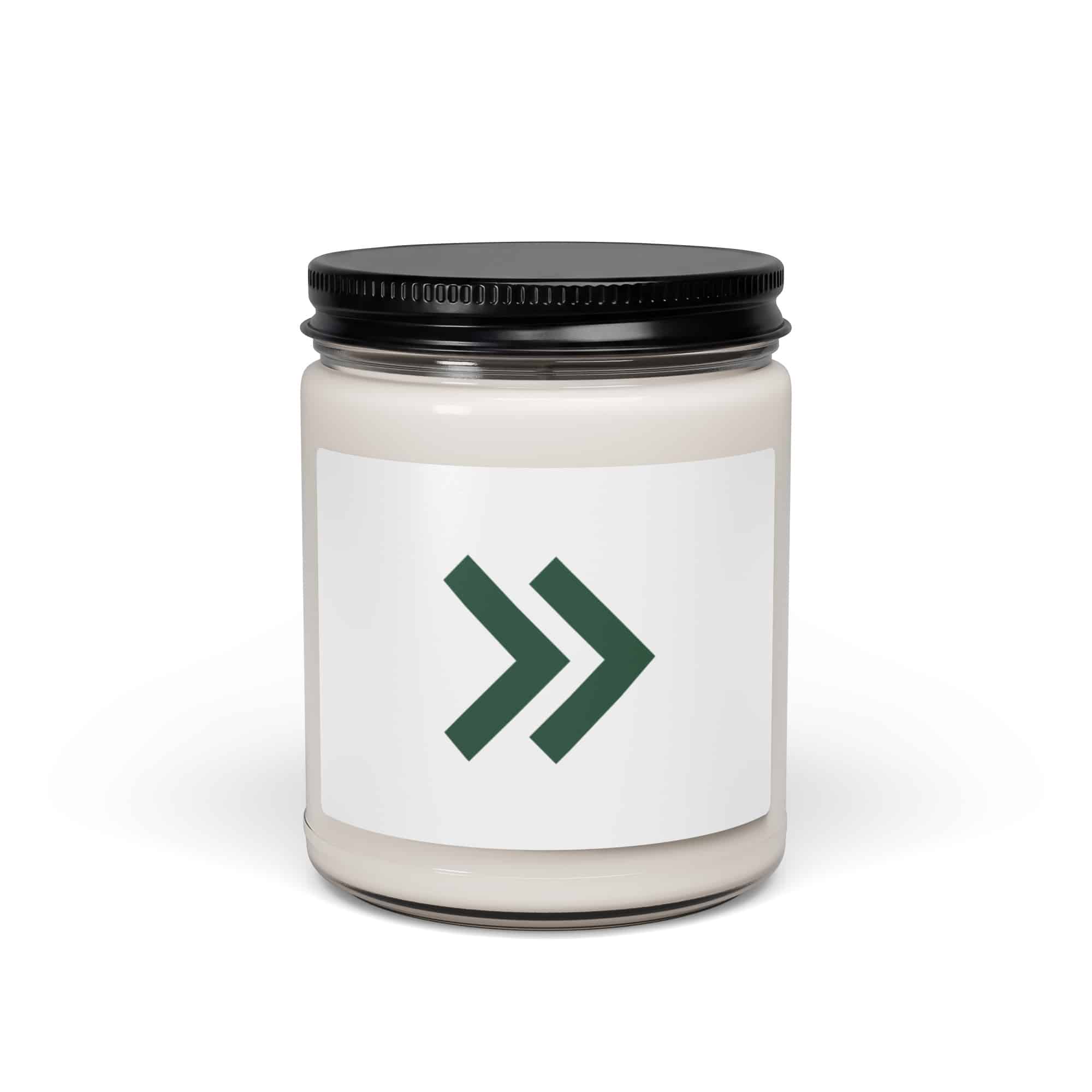 Forest Green Double Chevron Candle