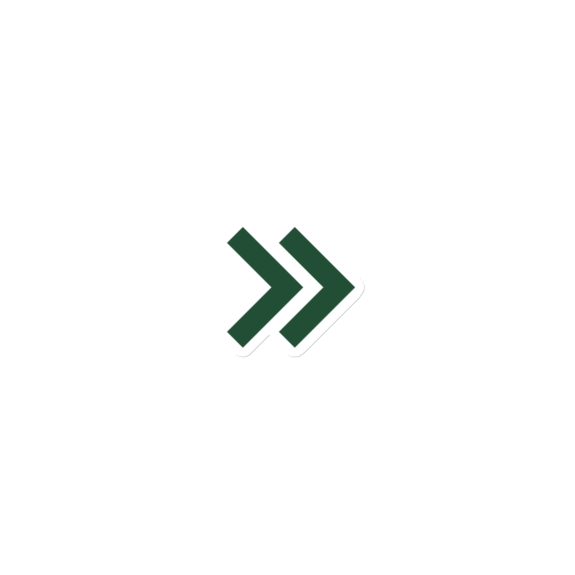 Forest Green Double Chevron Die-Cut Magnet