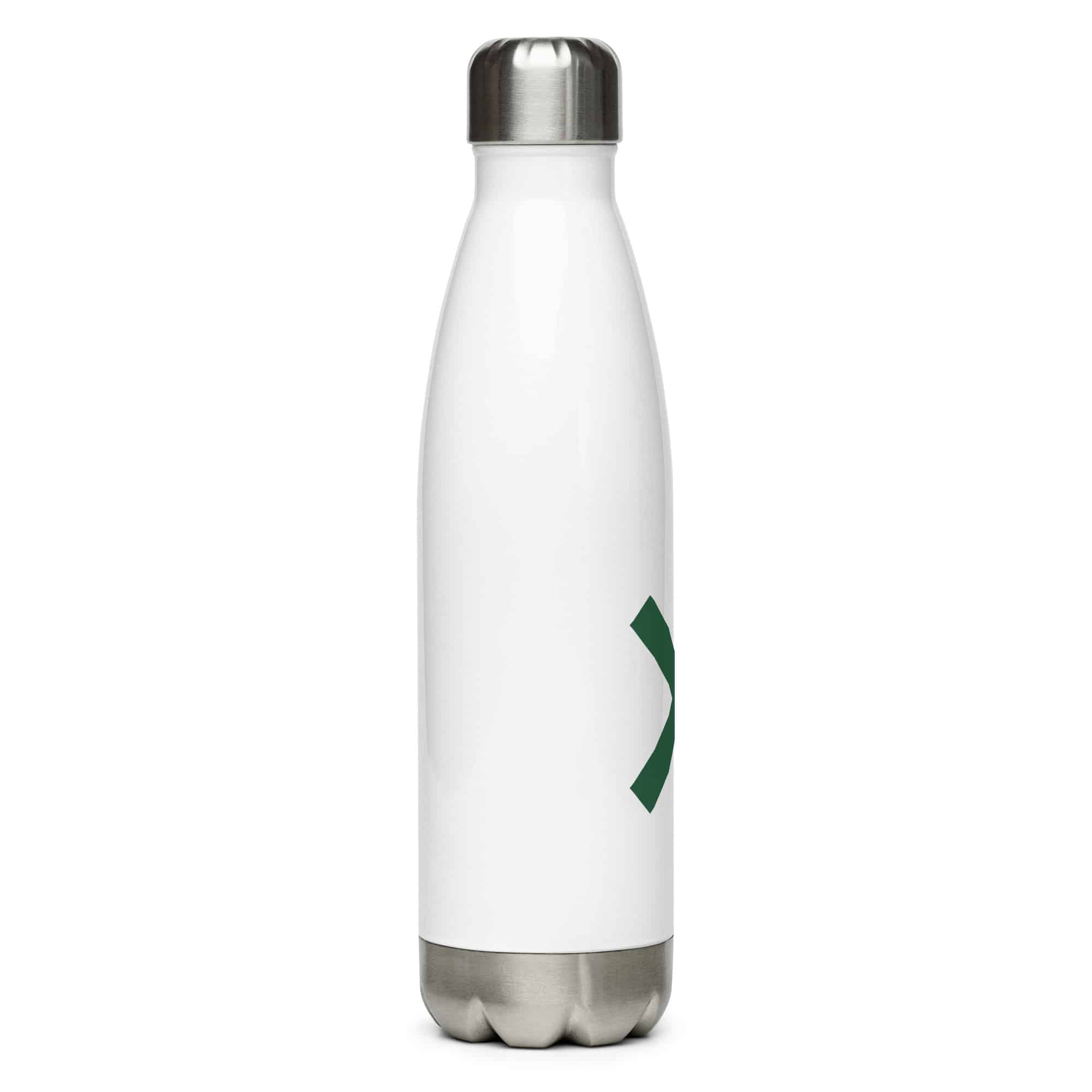 Forest Green Double Chevron Water Bottle