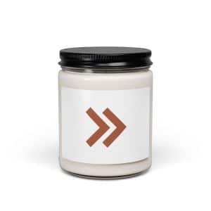 08 Double Chevron Terracotta Soy Wax Candle - 9oz - Main