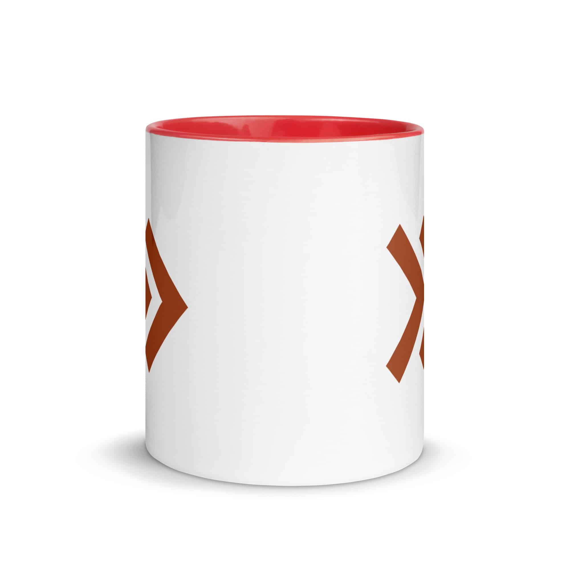 Terracotta Double Chevron Color Inside Mug
