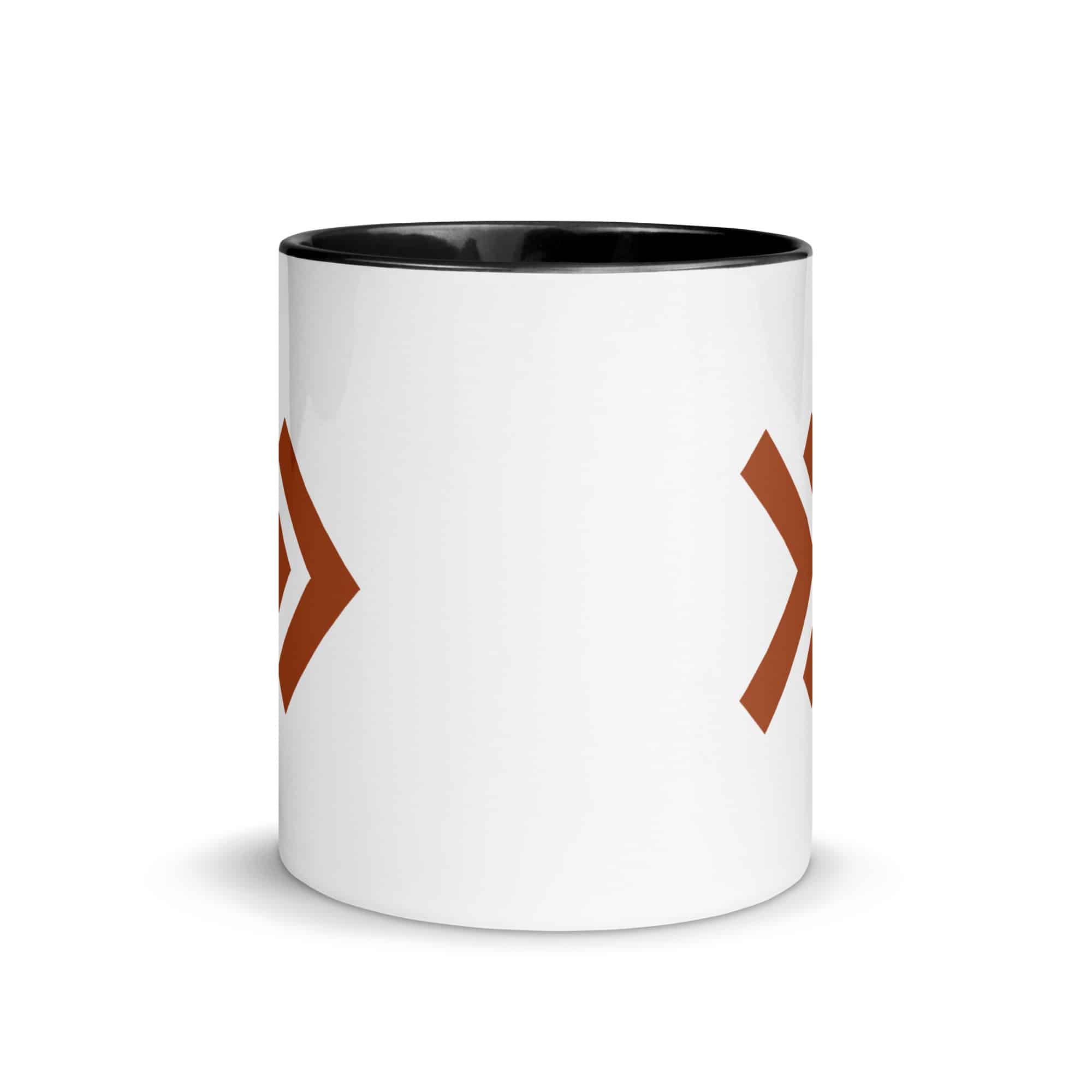 Terracotta Double Chevron Color Inside Mug