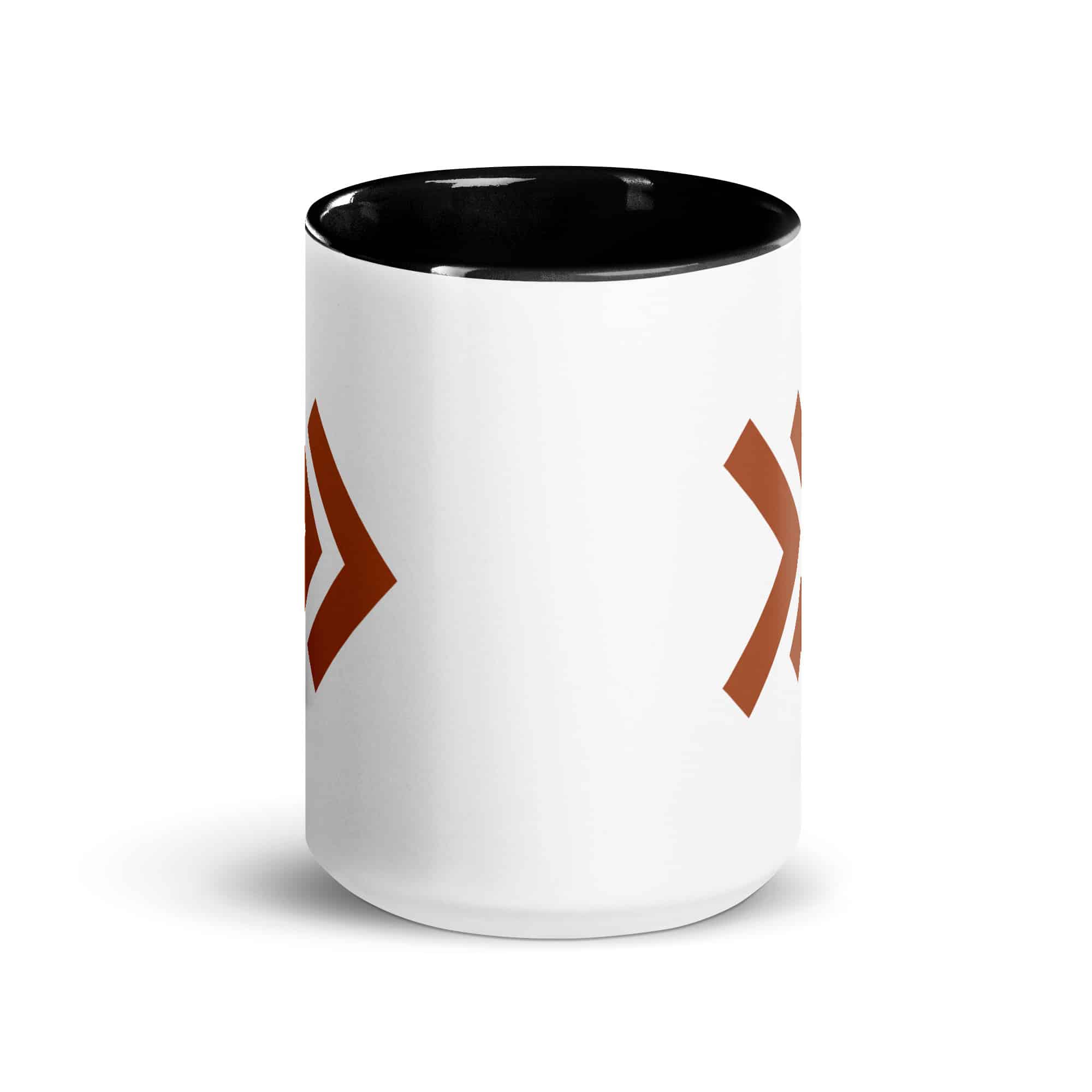 Terracotta Double Chevron Color Inside Mug