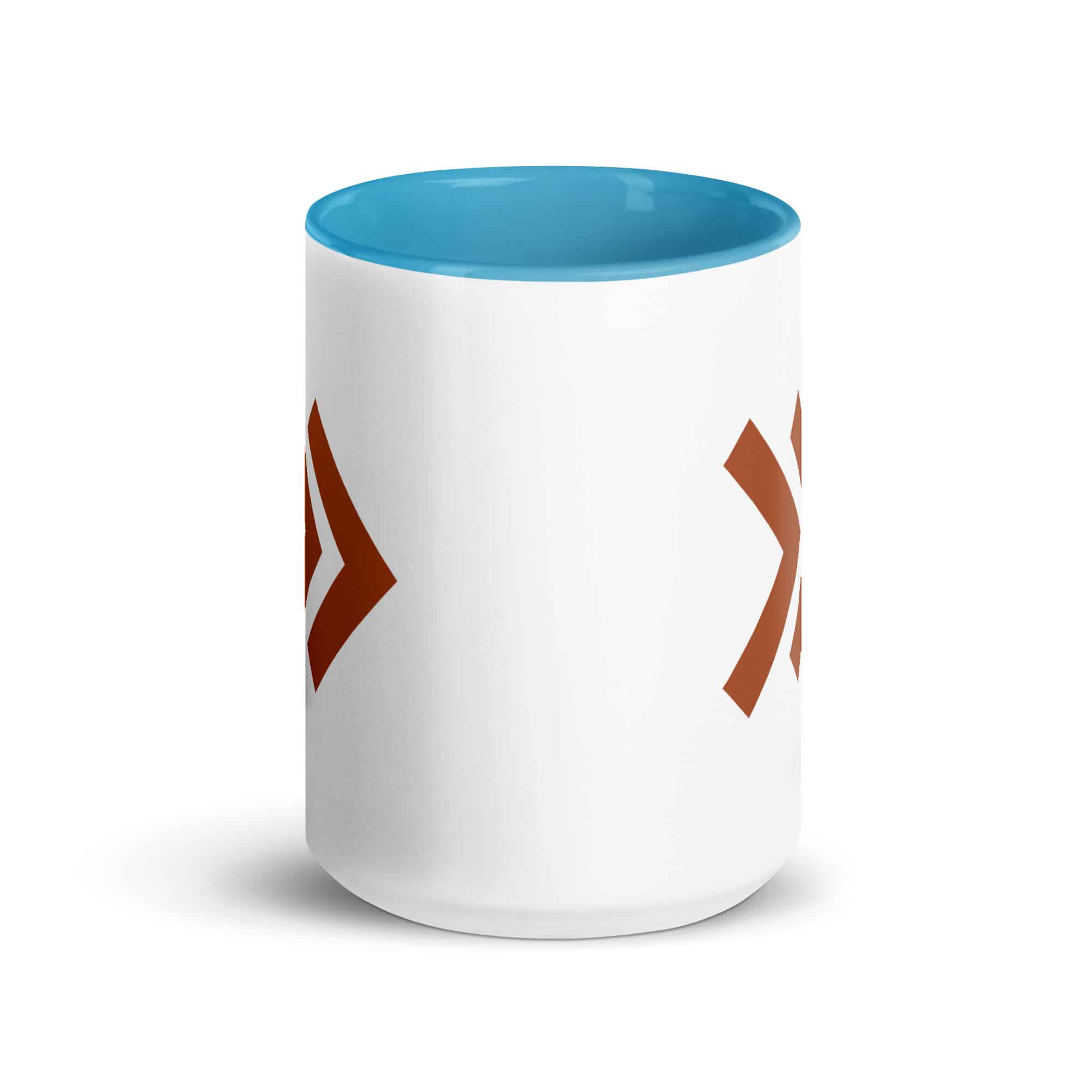 Terracotta Double Chevron Color Inside Mug