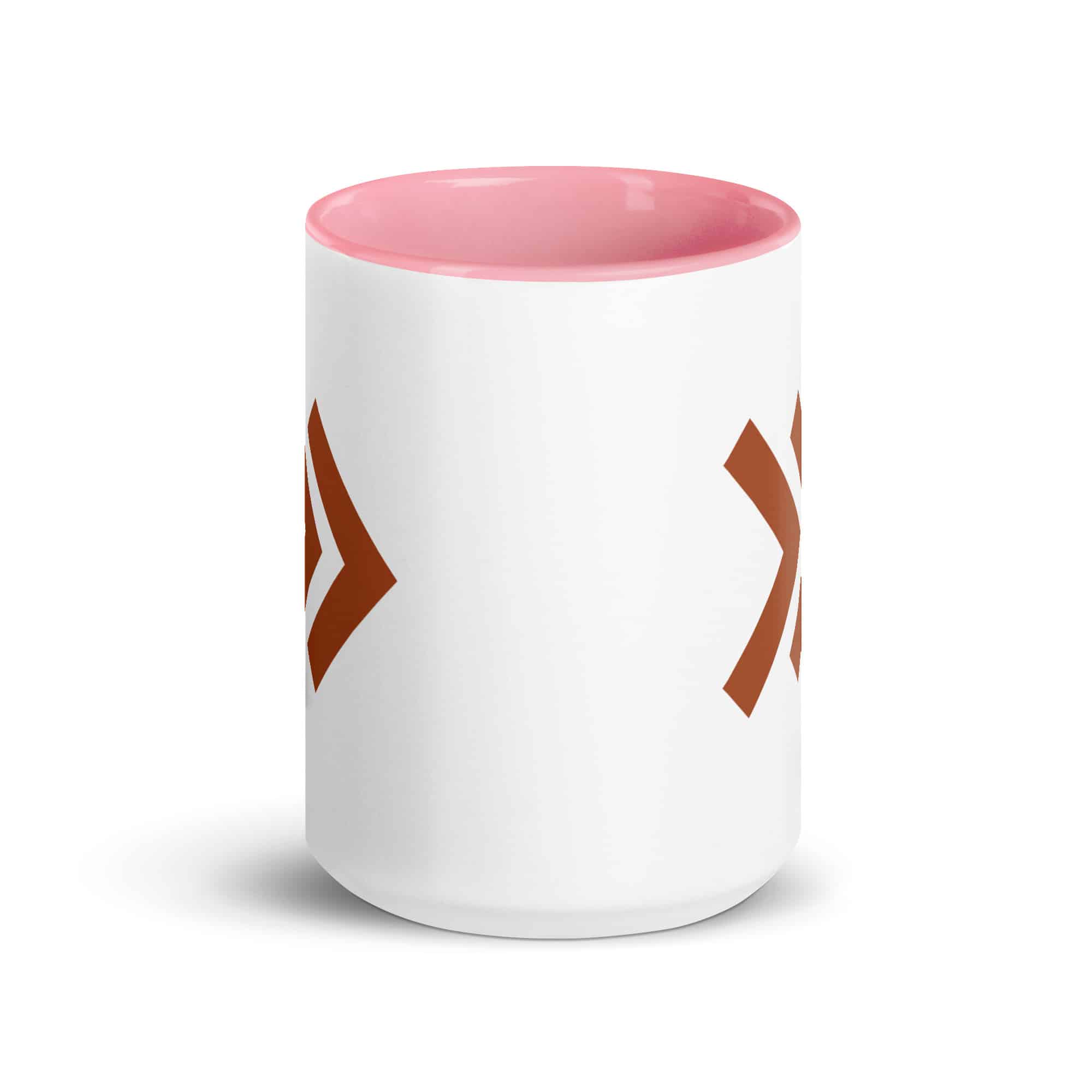 Terracotta Double Chevron Color Inside Mug
