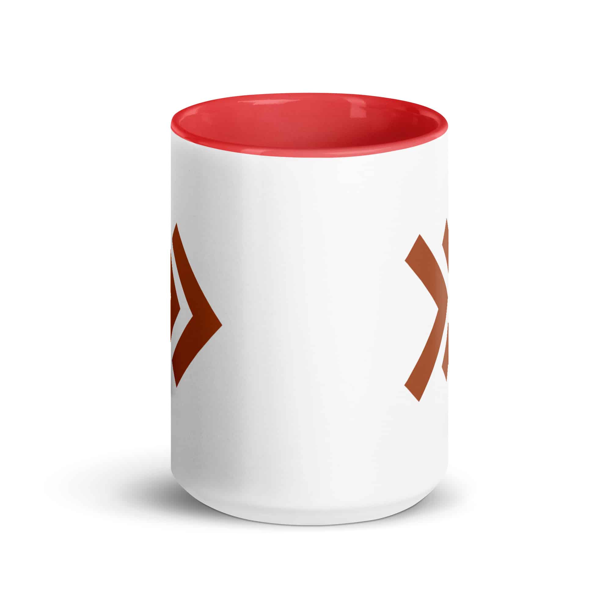 Terracotta Double Chevron Color Inside Mug