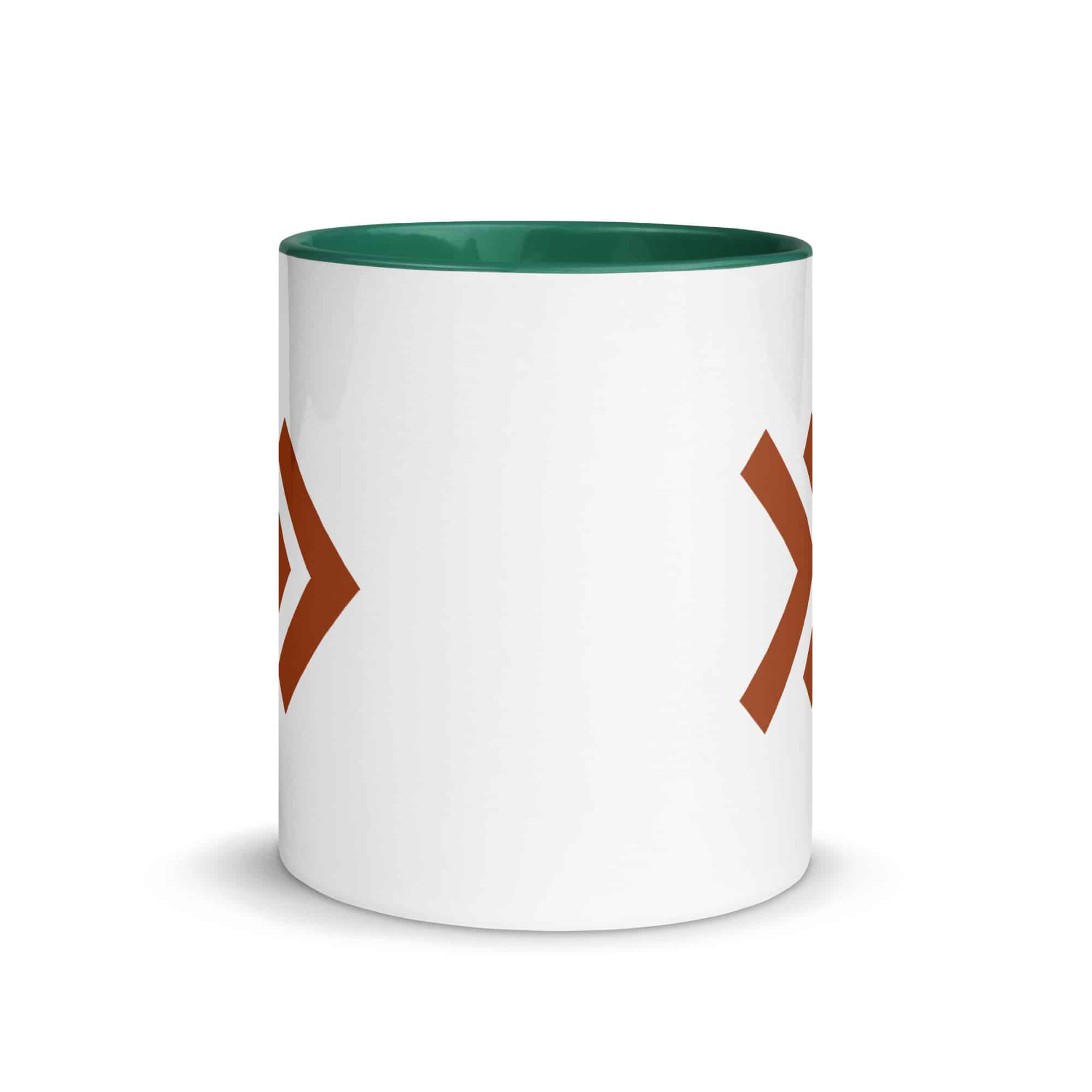 Terracotta Double Chevron Color Inside Mug