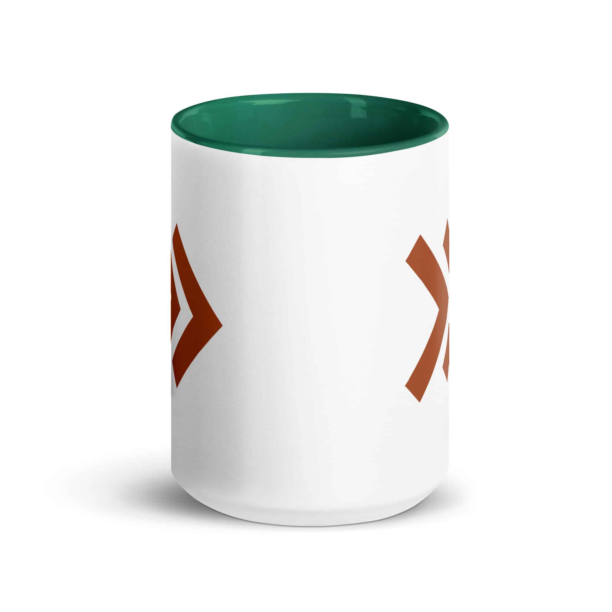Terracotta Double Chevron Color Inside Mug
