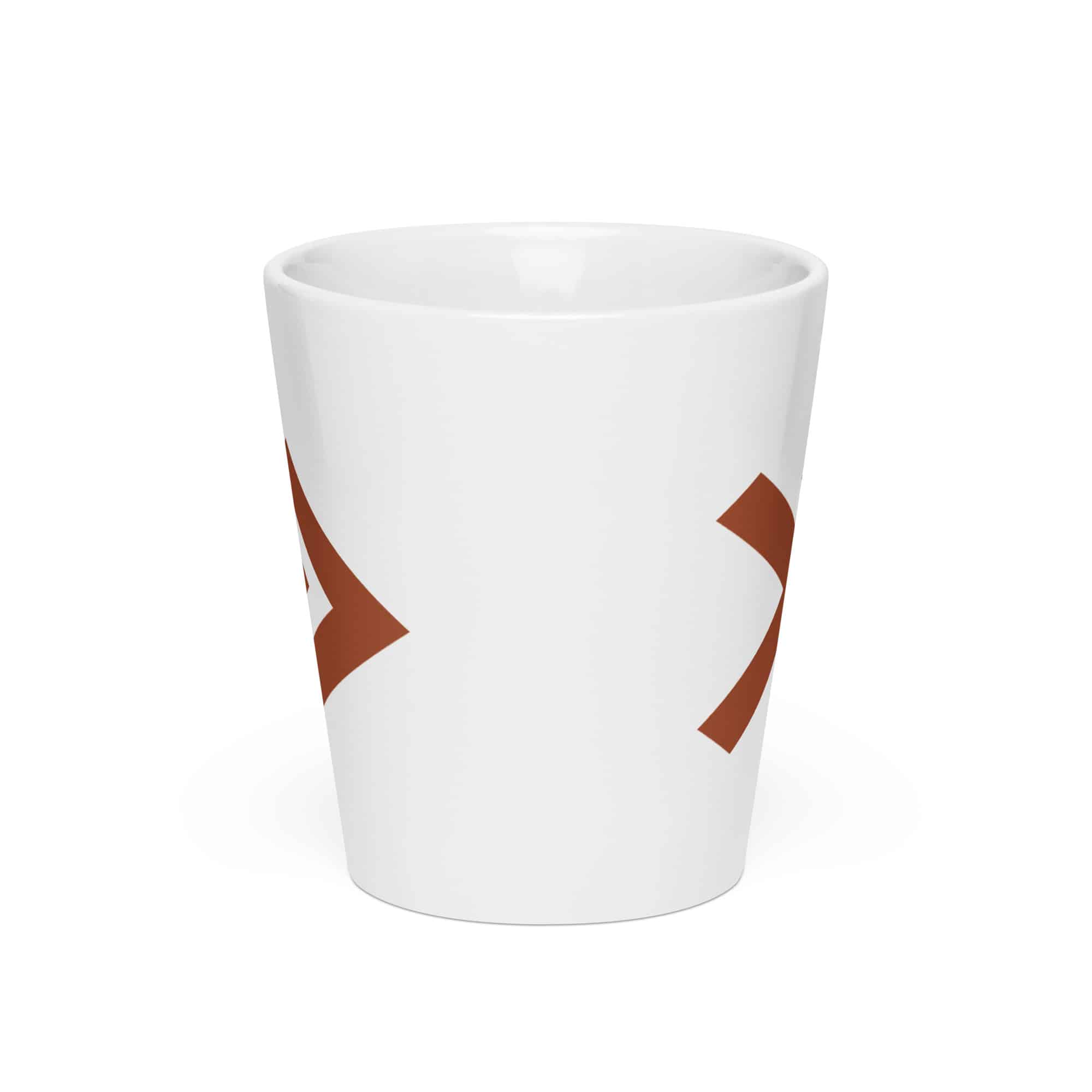 Terracotta Double Chevron Latte Mug