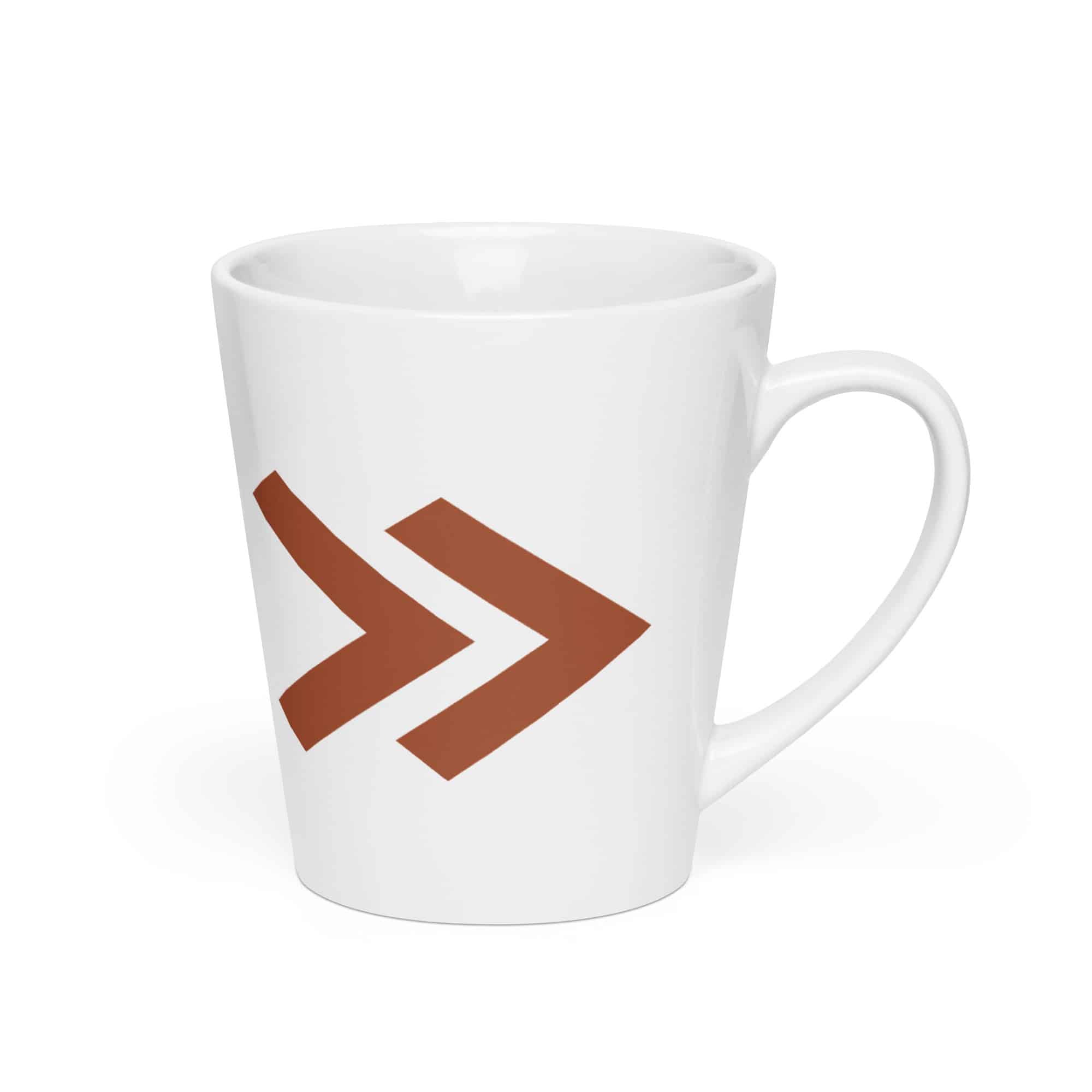 Terracotta Double Chevron Latte Mug