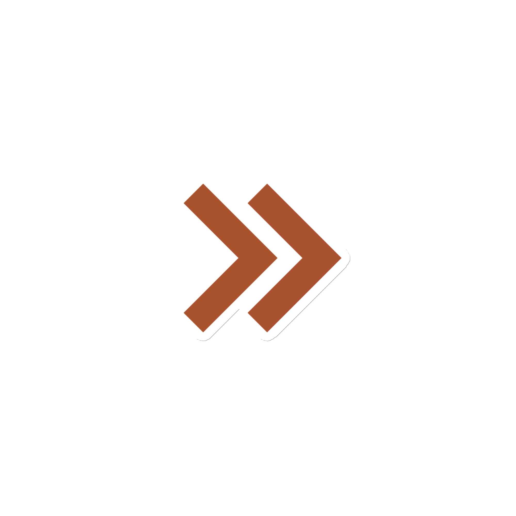 Terracotta Double Chevron Die-Cut Magnet