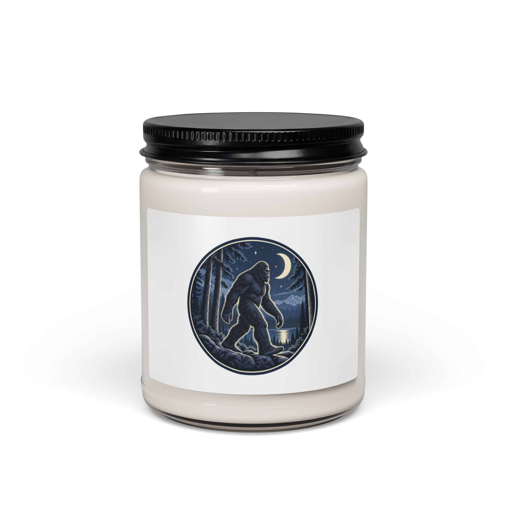 Moonlight Sighting Bigfoot Candle