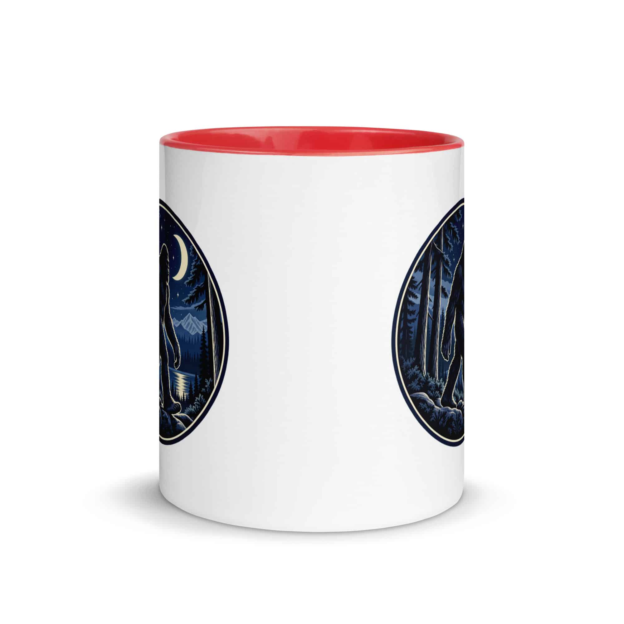 Moonlight Sighting Bigfoot Color Inside Mug