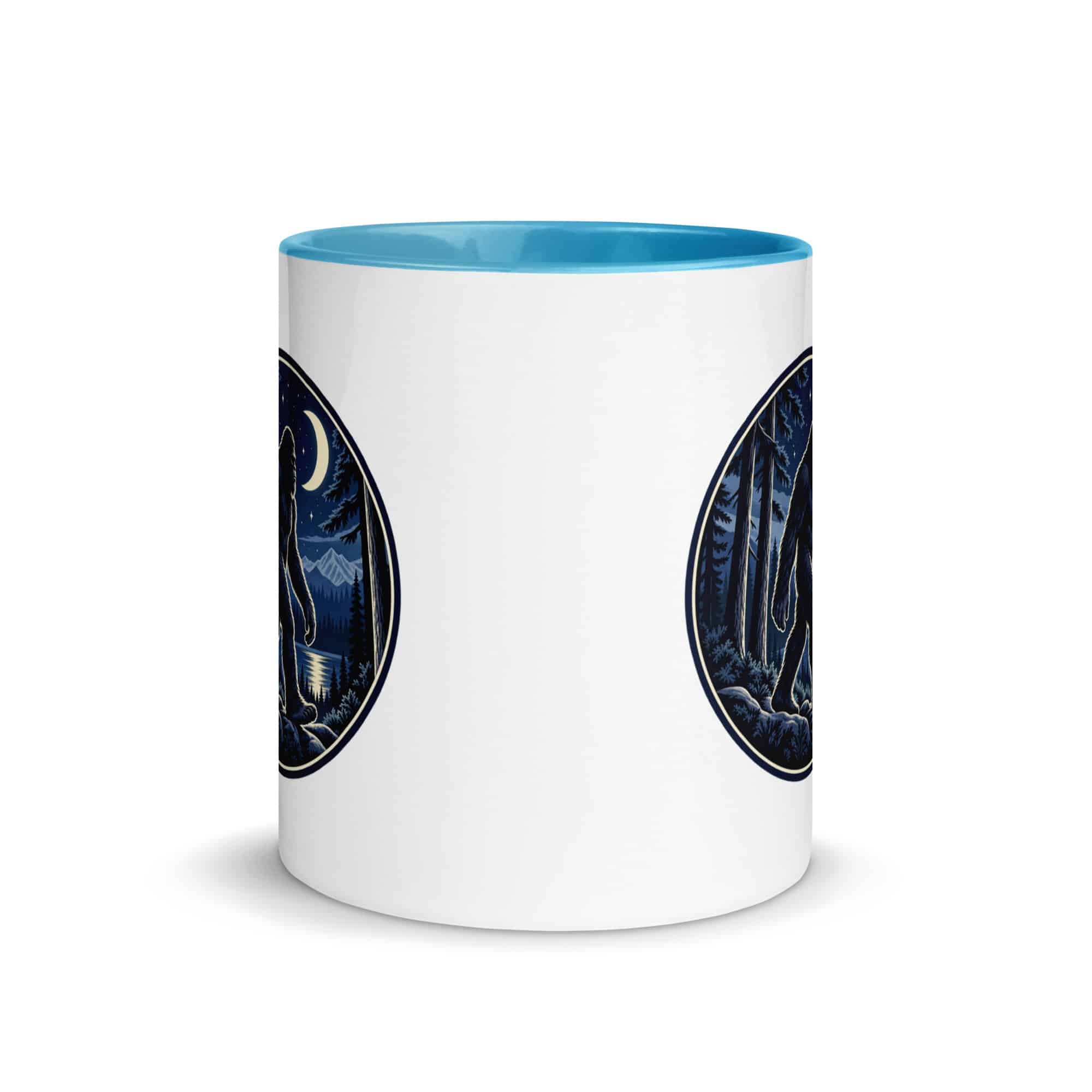 Moonlight Sighting Bigfoot Color Inside Mug
